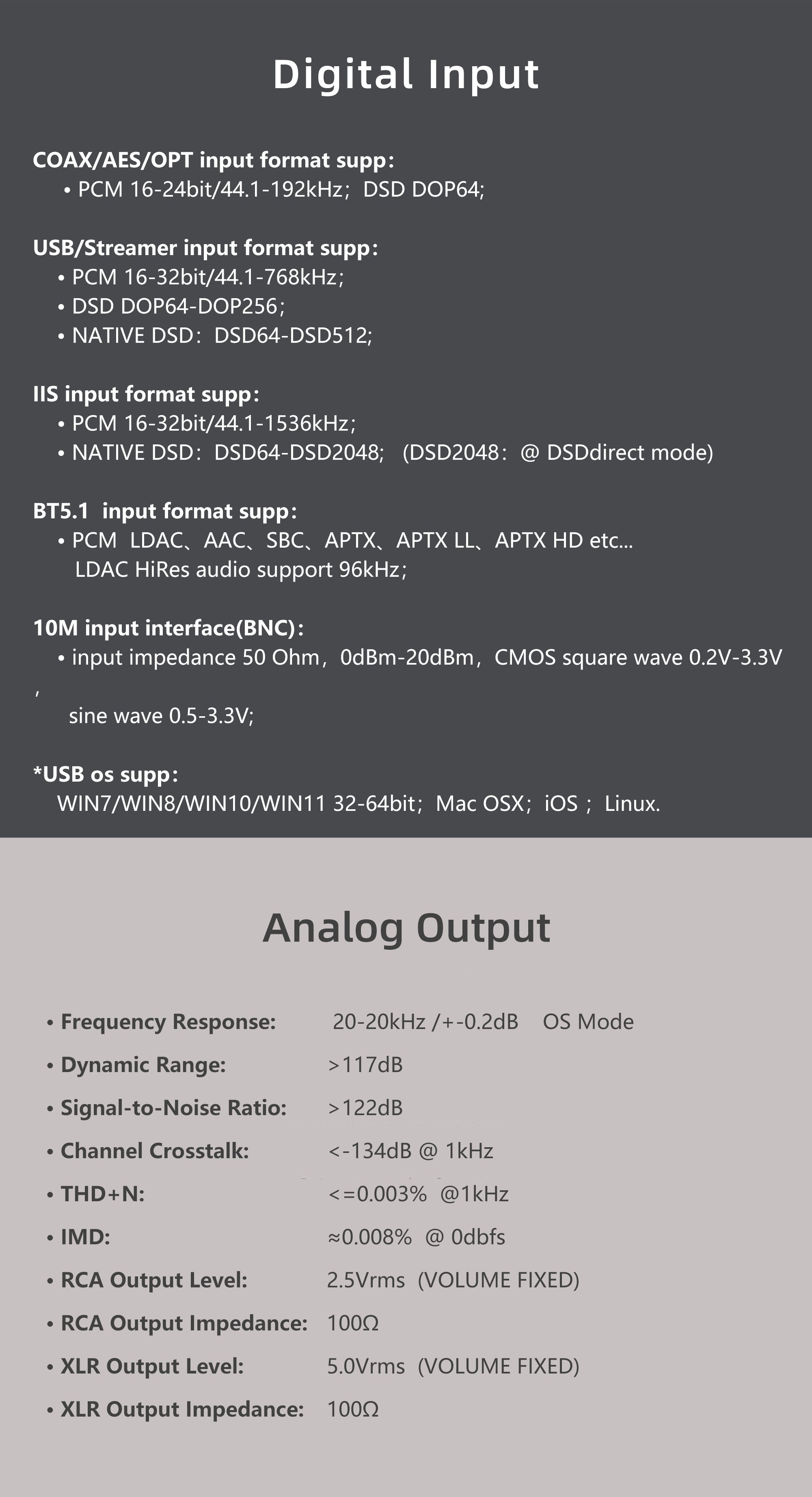 Apos Audio Gustard DAC (Digital-to-Analog Converter) GUSTARD DAC-R26II Network Streaming R2R DAC