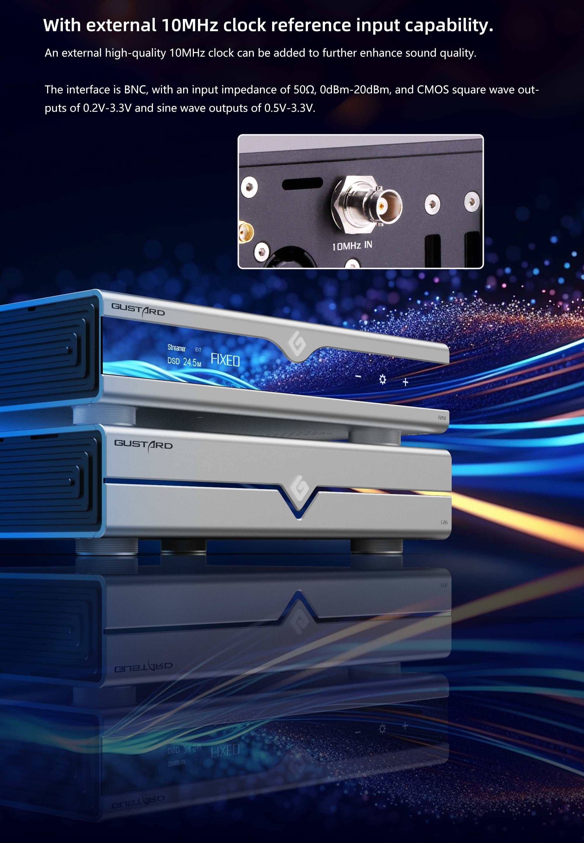 Apos Audio Gustard DAC (Digital-to-Analog Converter) GUSTARD DAC-R26II Network Streaming R2R DAC