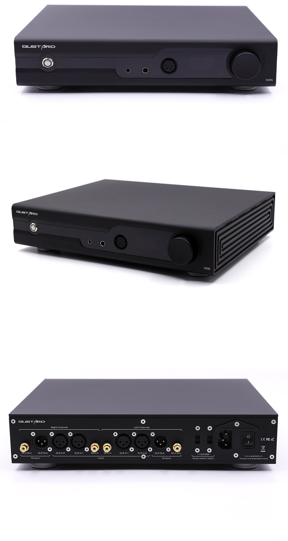Apos Audio Gustard DAC (Digital-to-Analog Converter) GUSTARD H26 Fully-balanced Class-A Amplifier and Preamplifier