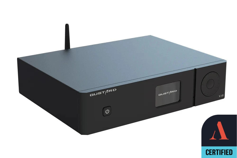 Apos Audio Gustard DAC (Digital-to-Analog Converter) GUSTARD X18 ES9038PRO Digital to Analog Convertor DAC (Apos Certified) Black / Like New