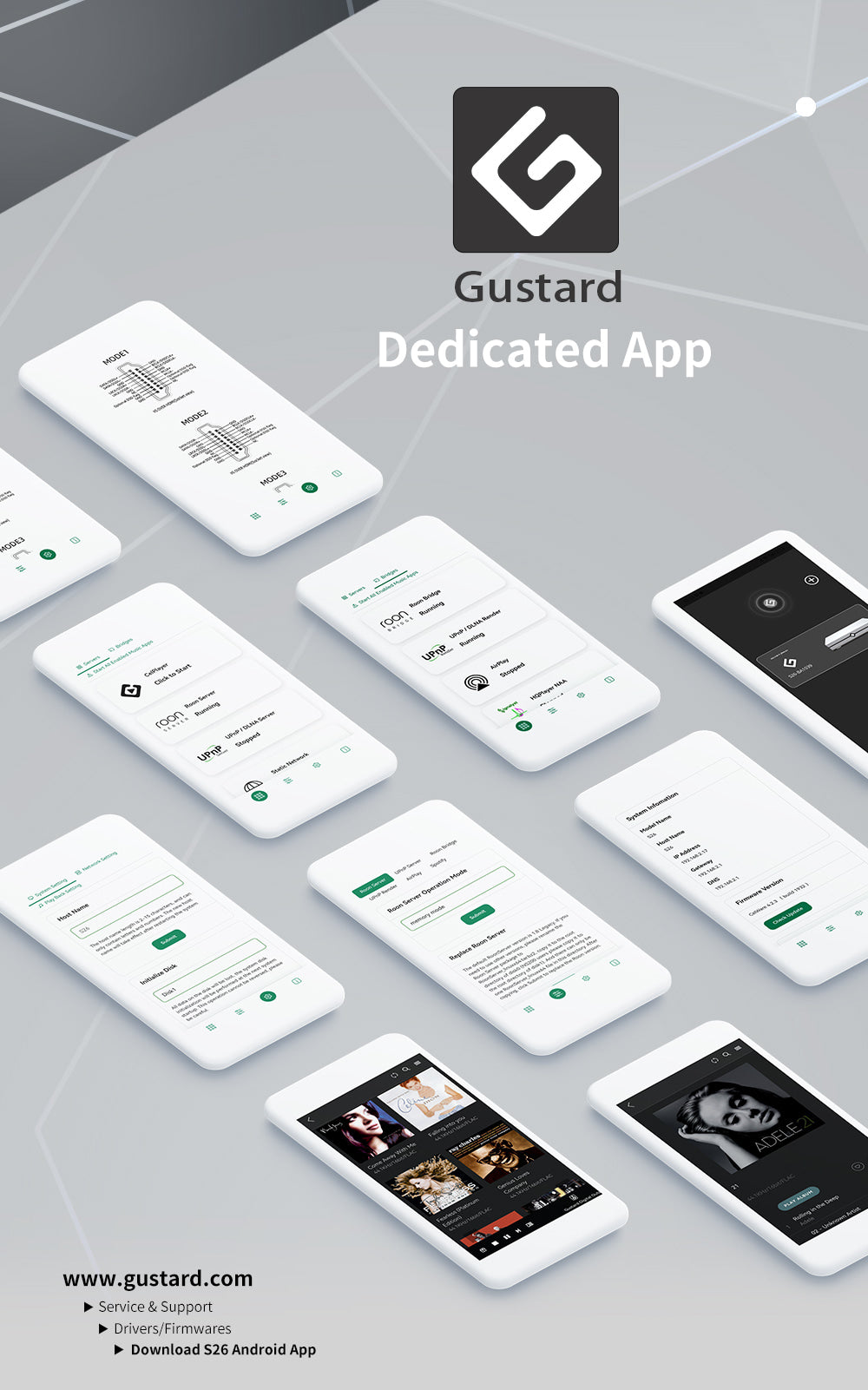 Apos Audio Gustard Streaming Media Player GUSTARD S26 Music Server
