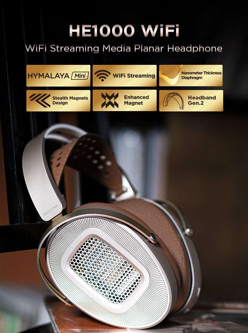 Apos Audio HIFIMAN Headphone HIFIMAN HE1000 WiFi Streaming Media Planar Magnetic Headphones