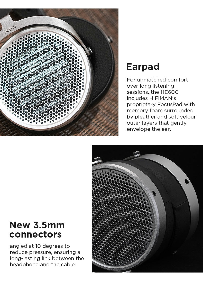 Apos Audio HIFIMAN Headphone HIFIMAN HE600 Planar Magnetic Headphones