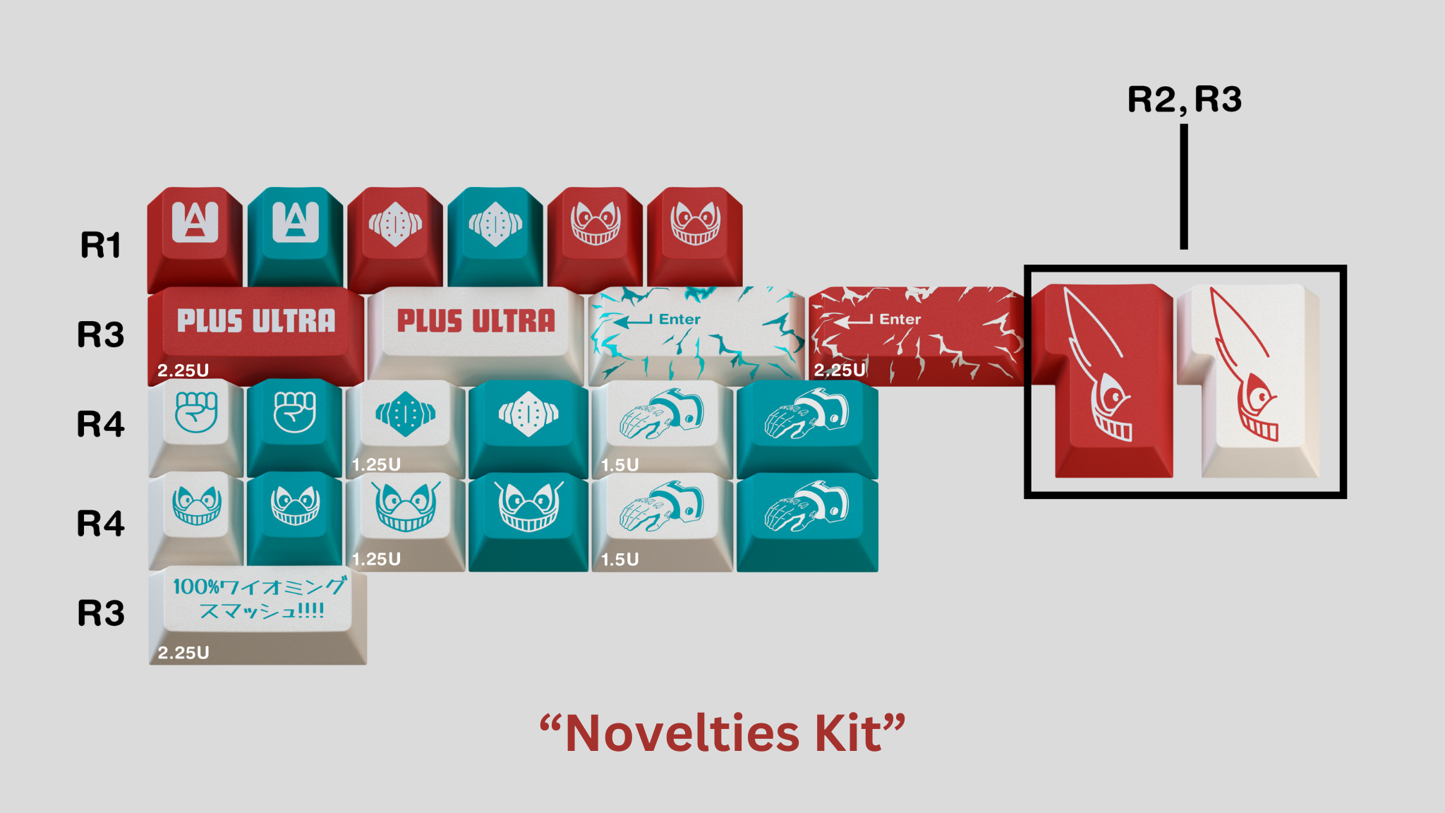 Apos Audio KDS Keycaps KDS Deku Keycap Set