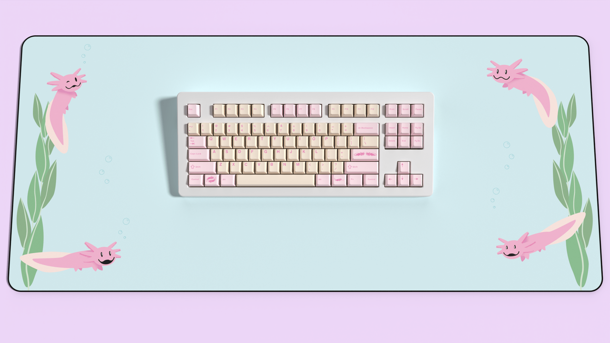 Apos Audio Kono Deskmats Axolotls Deskmat