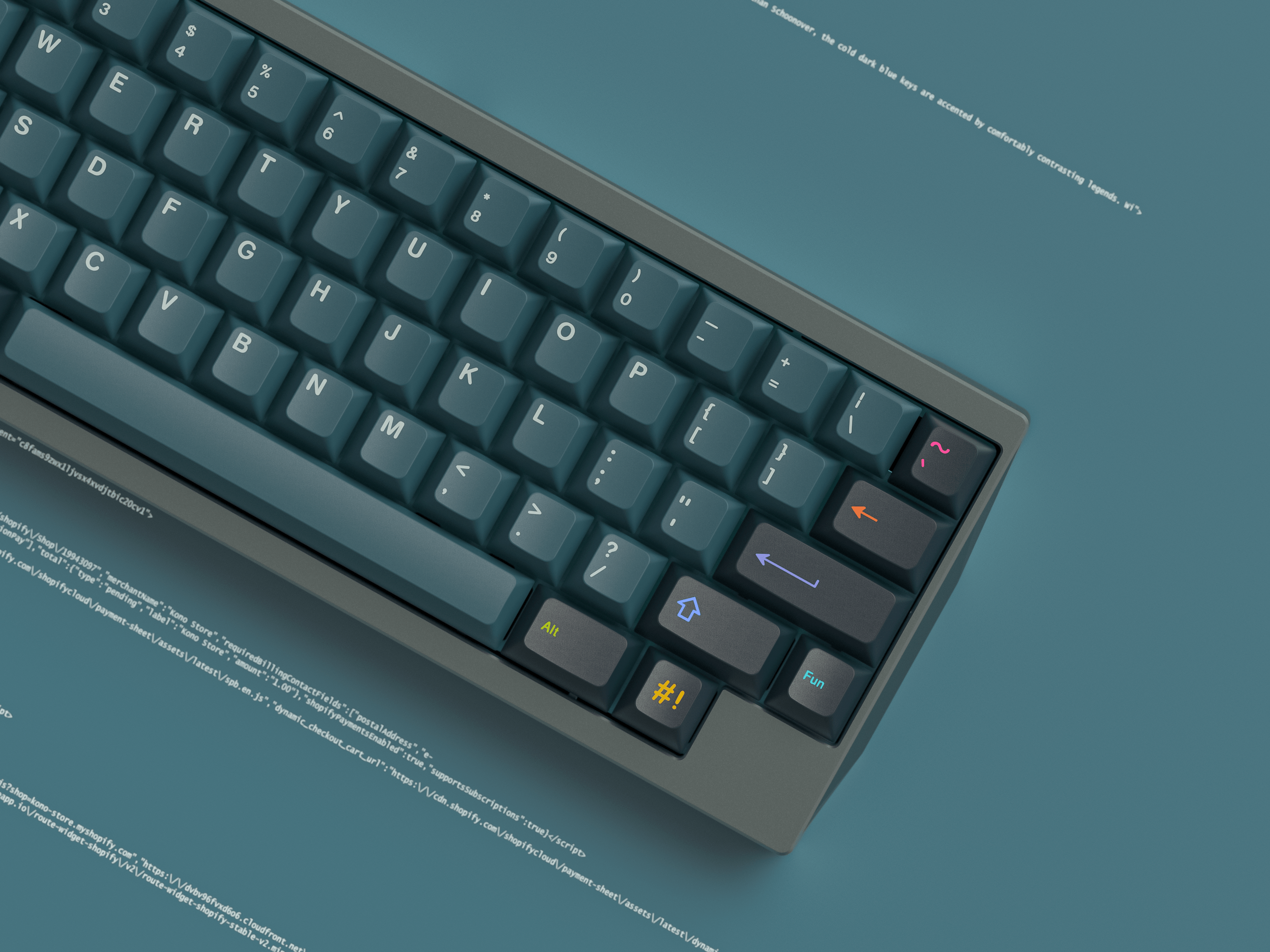 Apos Audio Kono Keycaps KDS Solarized Dark Keycap Set