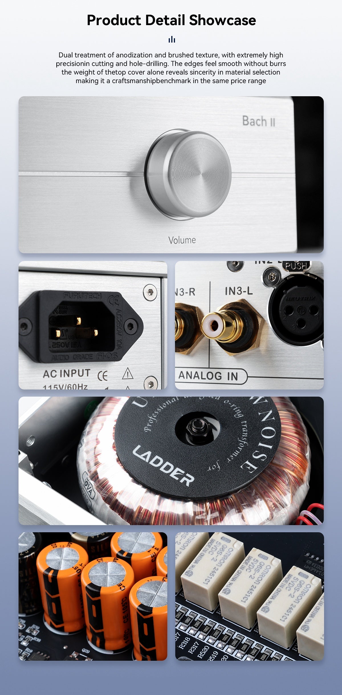 Apos Audio LADDER Headphone Amp LADDER Bach II Audio Preamplifier