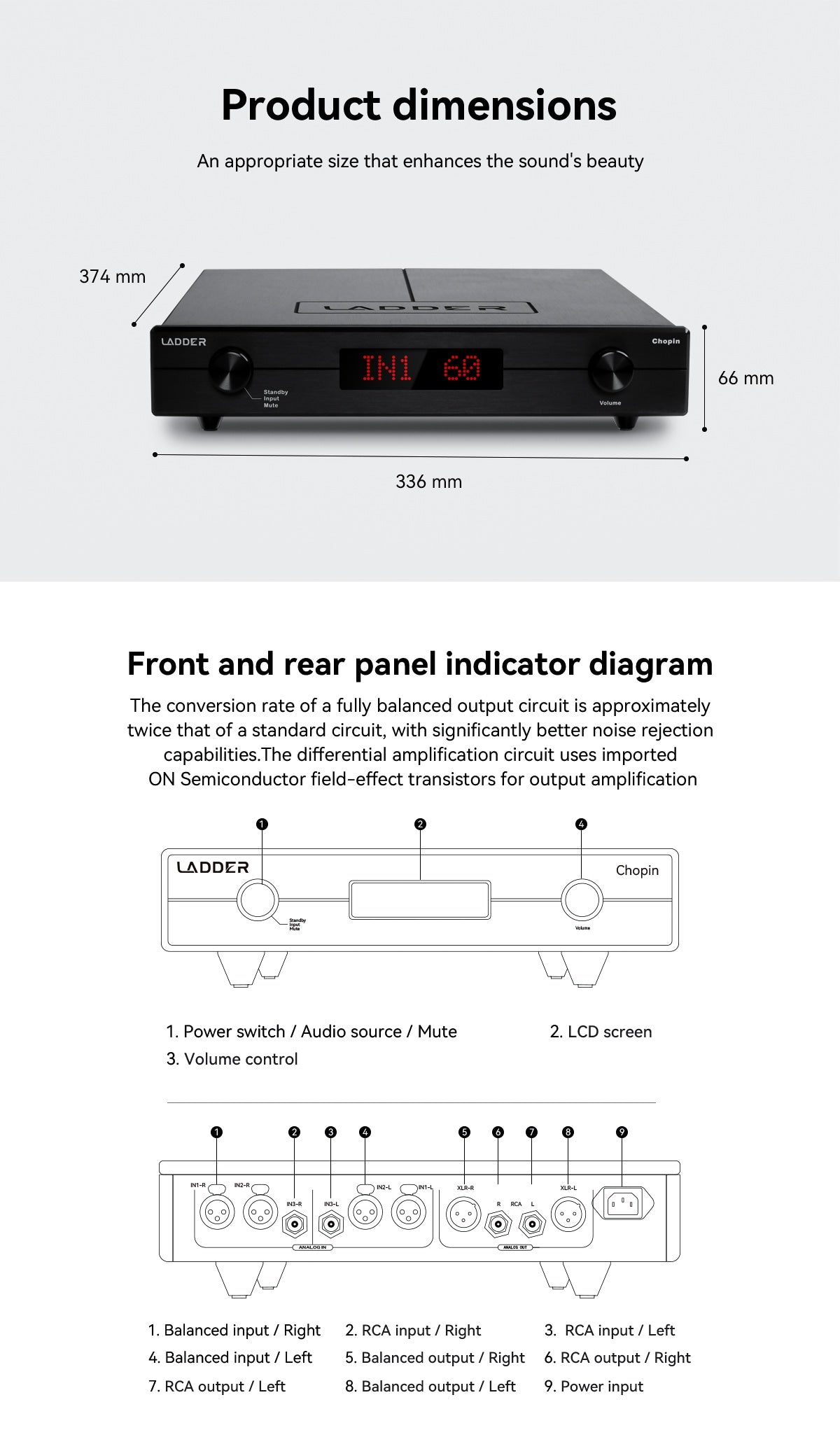 Apos Audio LADDER Headphone Amp LADDER Chopin Desktop R2R Pre-amplifier
