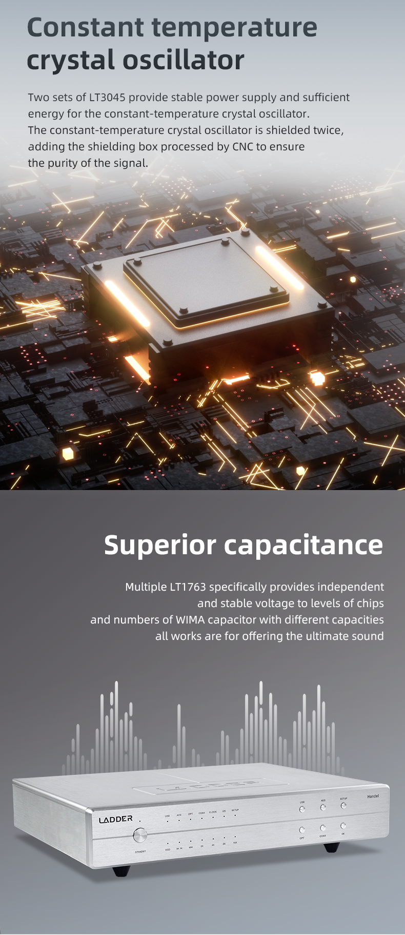 Apos Audio LADDER Headphone Amp LADDER Handel Desktop USB Interface