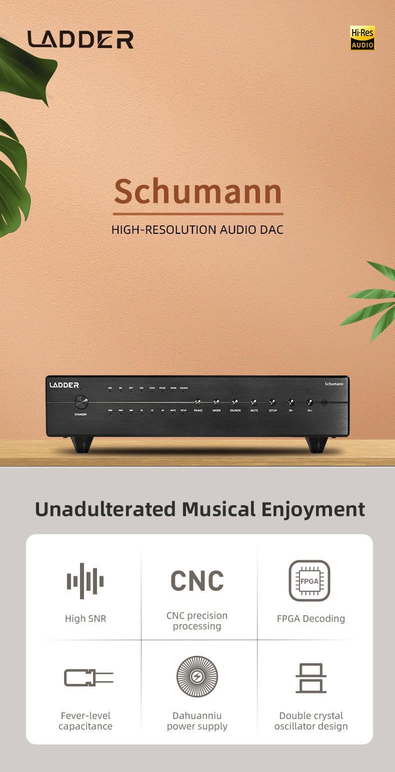 Apos Audio LADDER Headphone Amp LADDER Schumann Desktop DAC