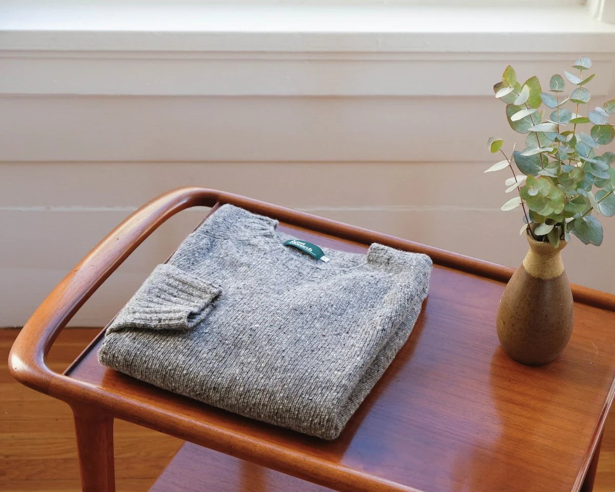 Apos Audio Lost Monarch Sweater Lost Monarch Donegal Sweater in Granite