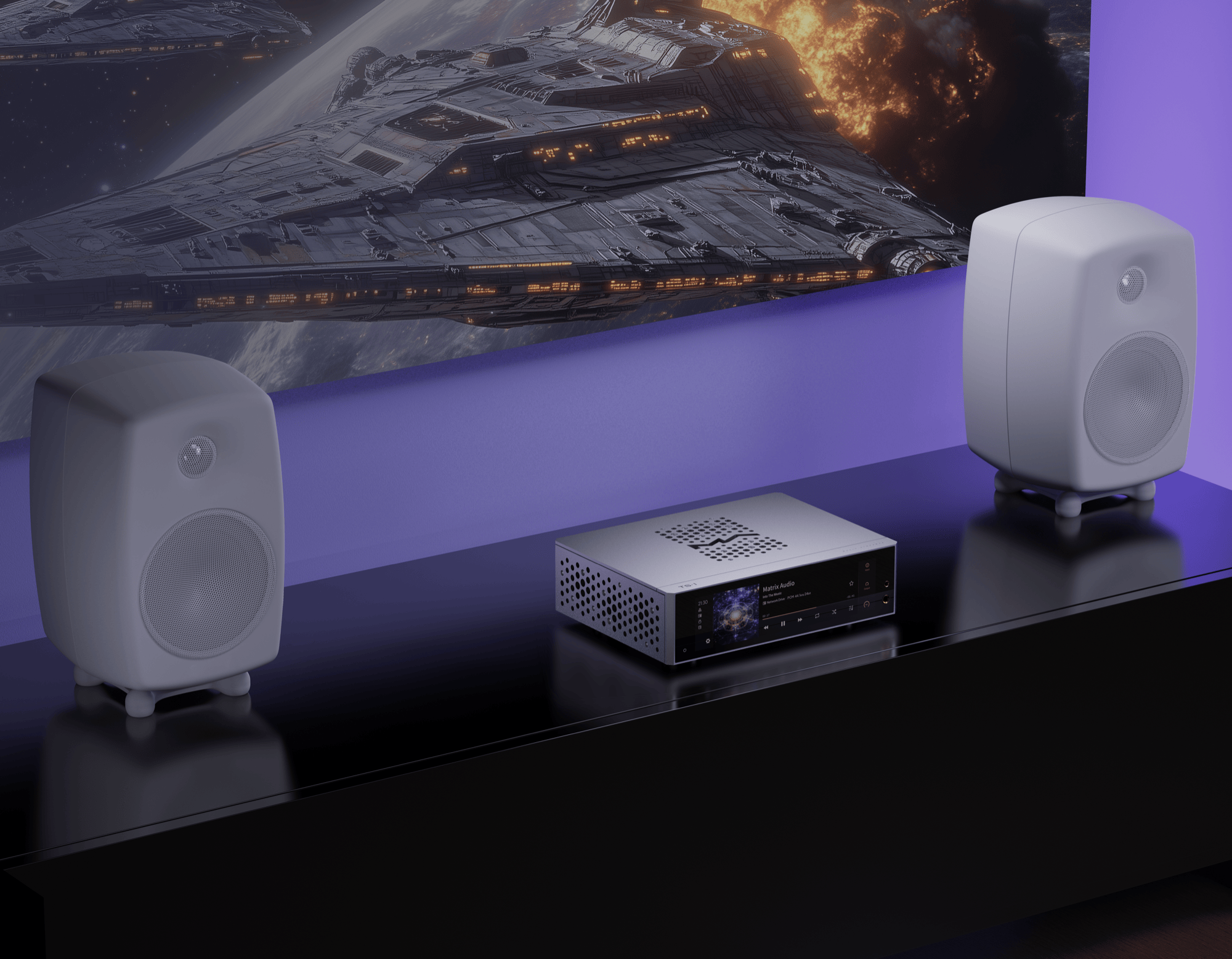 Apos Audio Matrix Audio Headphone DAC/Amp Matrix TS-1 All-in-One Streamer/ Pre-Amplifier/ Headphone Amplifier