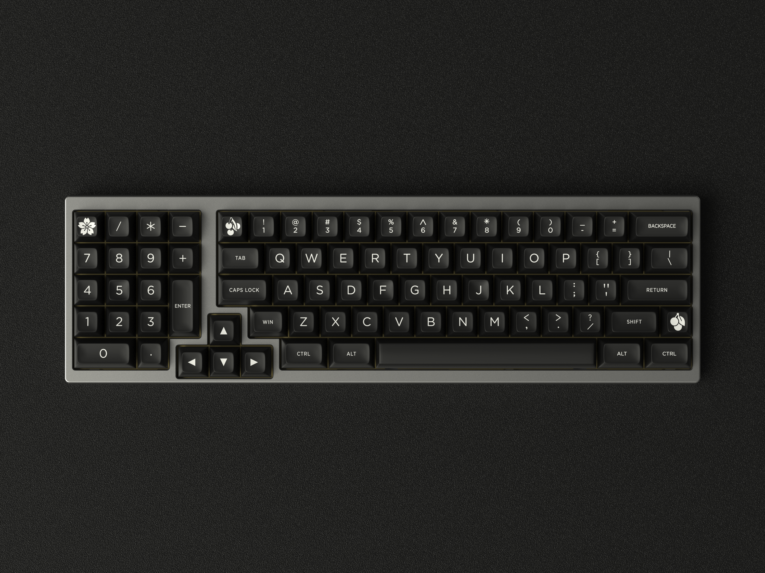 Apos Audio Maxkey Keycaps ABS SA Keycaps by Maxkey - Black