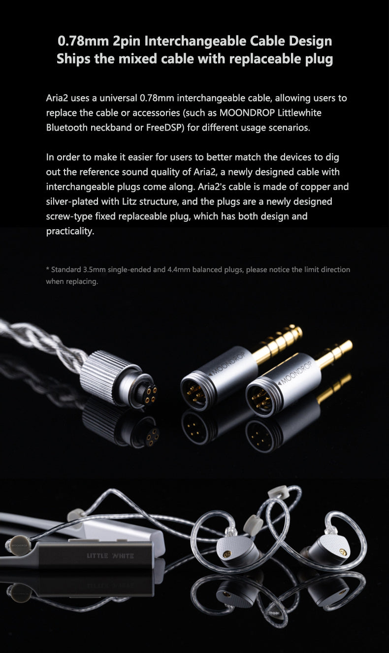 Apos Audio Moondrop Earphone / In-Ear Monitor (IEM) Moondrop Aria 2 IEMs