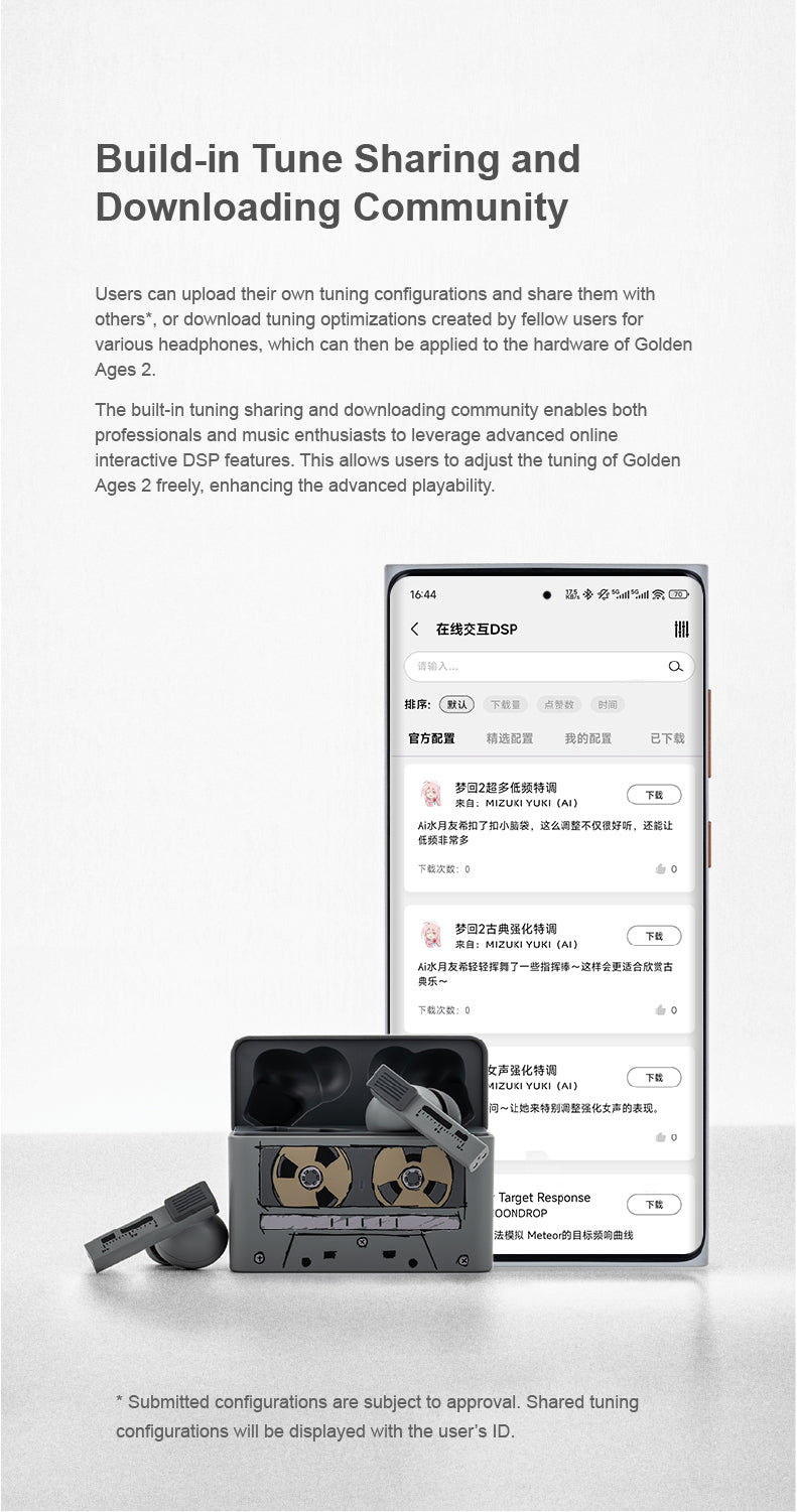 Apos Audio Moondrop Earphone / In-Ear Monitor (IEM) MOONDROP Golden Ages 2 ANC TWS IEMs