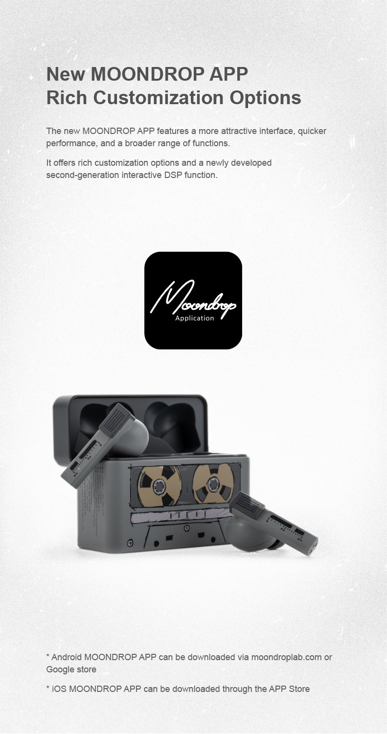 Apos Audio Moondrop Earphone / In-Ear Monitor (IEM) MOONDROP Golden Ages 2 ANC TWS IEMs