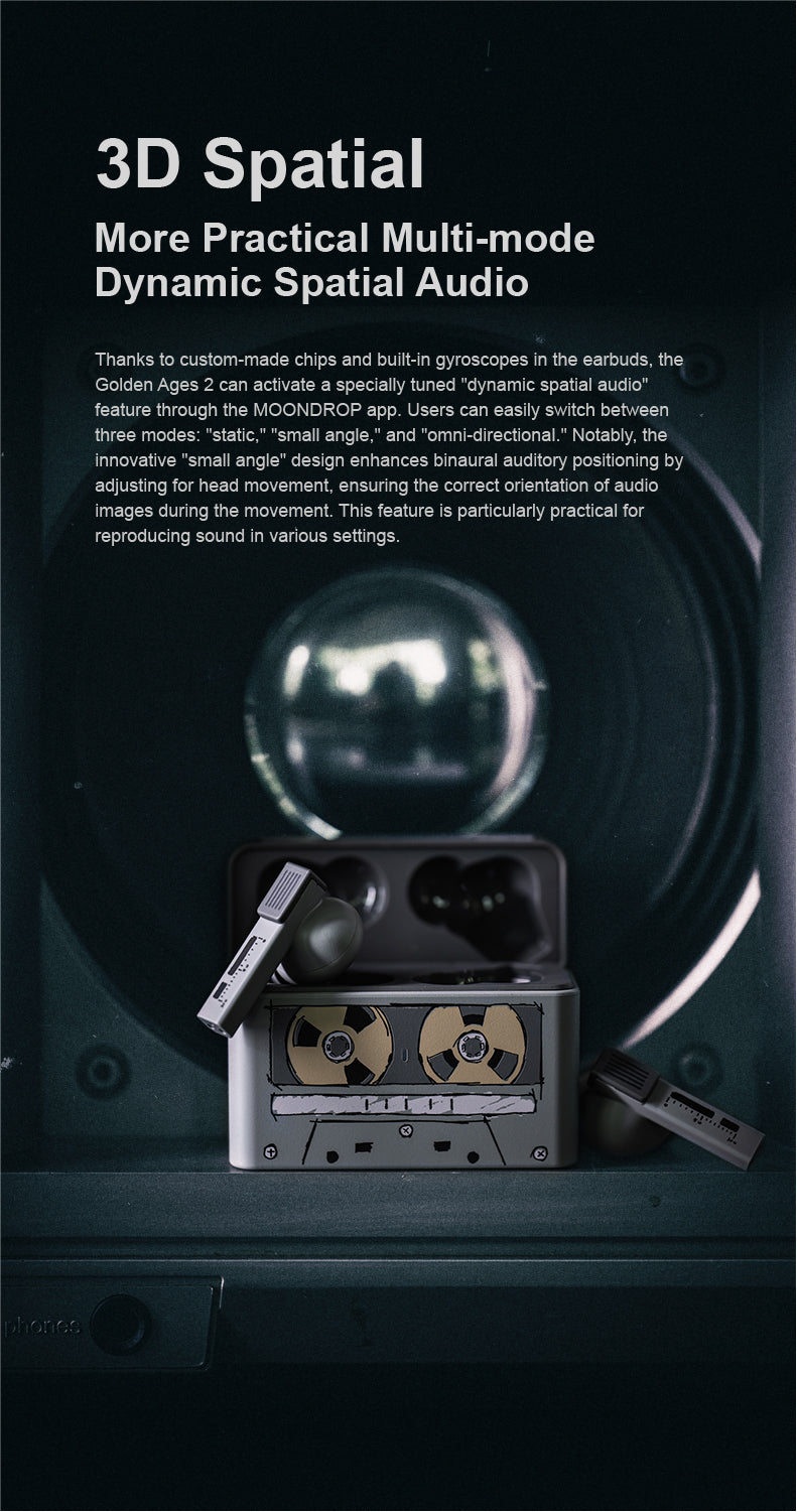 Apos Audio Moondrop Earphone / In-Ear Monitor (IEM) MOONDROP Golden Ages 2 ANC TWS IEMs