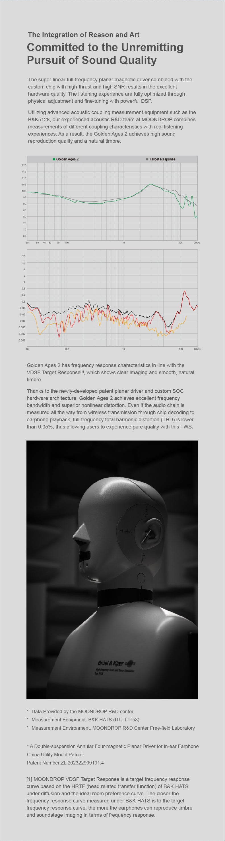 Apos Audio Moondrop Earphone / In-Ear Monitor (IEM) MOONDROP Golden Ages 2 ANC TWS IEMs
