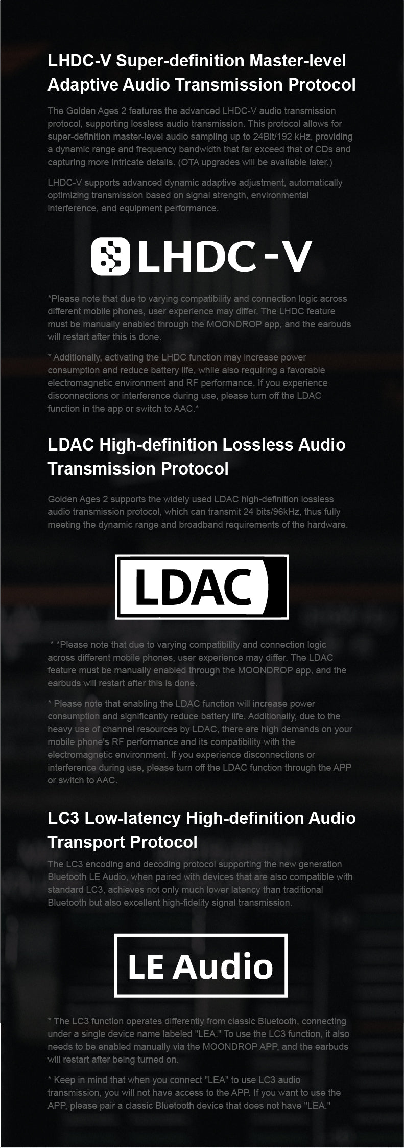 Apos Audio Moondrop Earphone / In-Ear Monitor (IEM) MOONDROP Golden Ages 2 ANC TWS IEMs