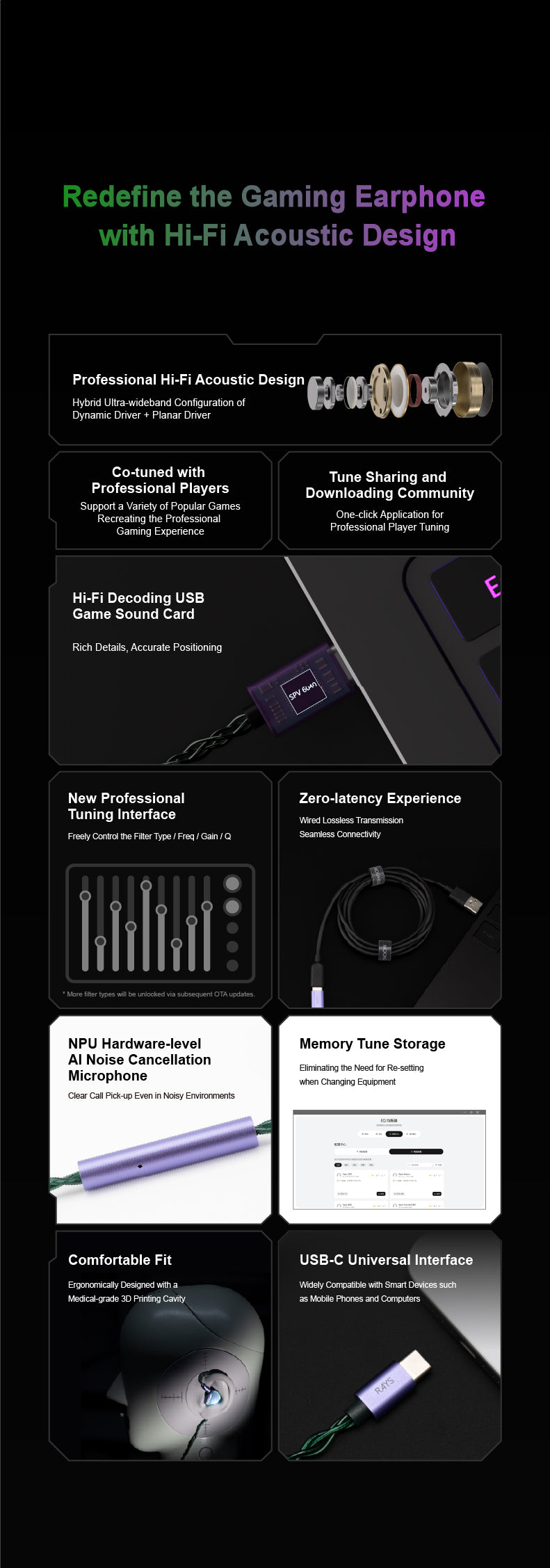 Apos Audio Moondrop Earphone / In-Ear Monitor (IEM) Moondrop Rays Gaming IEMs