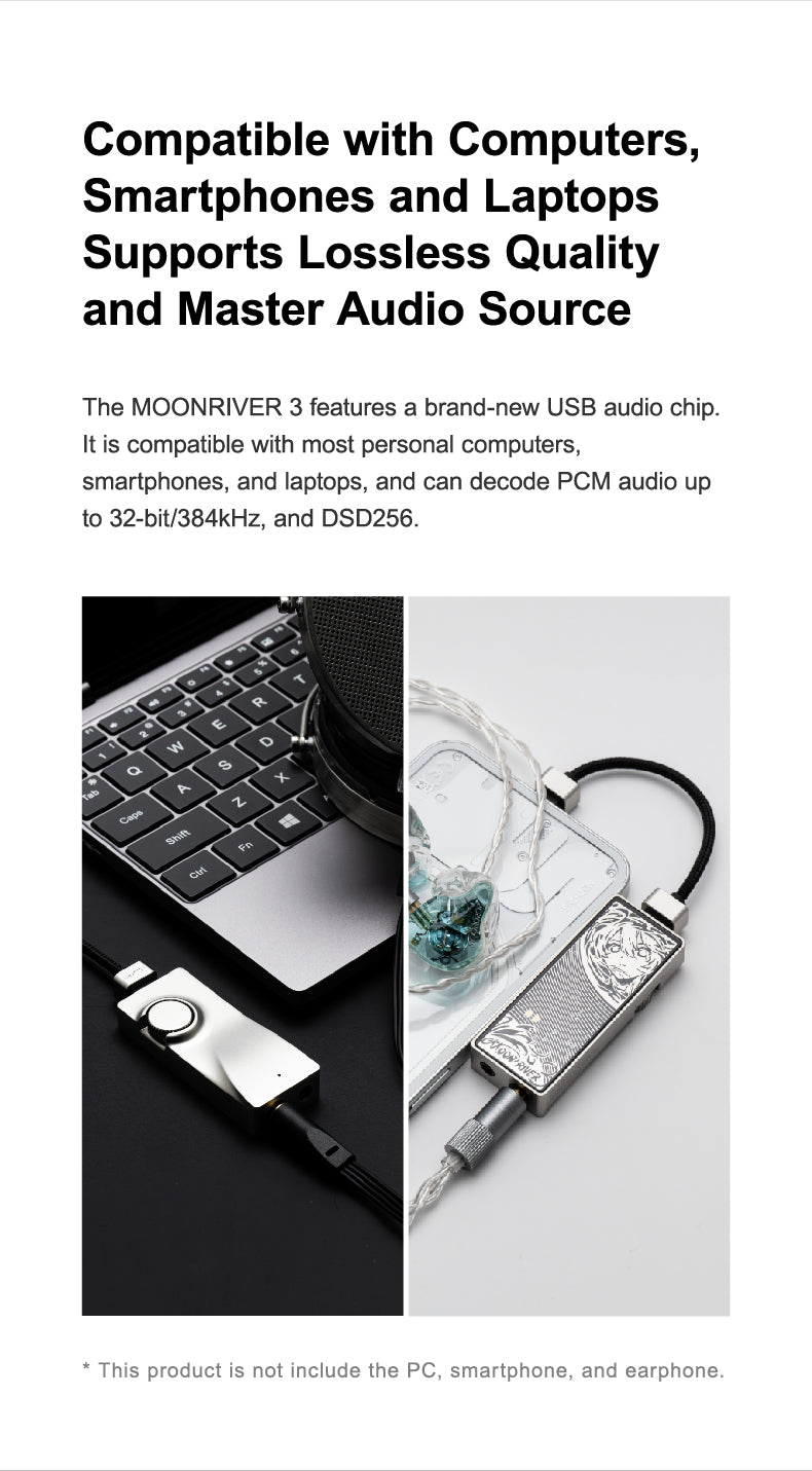 Apos Audio Moondrop Headphone DAC/Amp Moondrop Moonriver 3 Flagship Mini Portable DAC/Amp