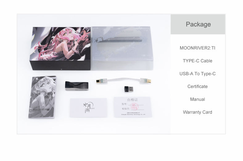 Apos Audio Moondrop Headphone DAC/Amp Moonriver 2 TI Portable DAC/Amp (Apos Certified)