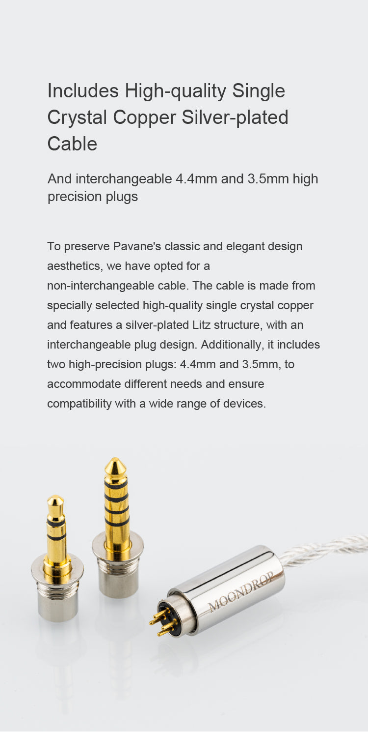 Apos Audio Moondrop Headphone Moondrop Pavane Flat-headed Earbud