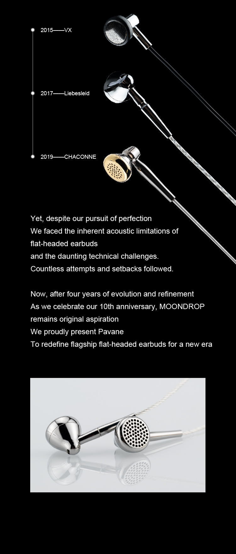 Apos Audio Moondrop Headphone Moondrop Pavane Flat-headed Earbud