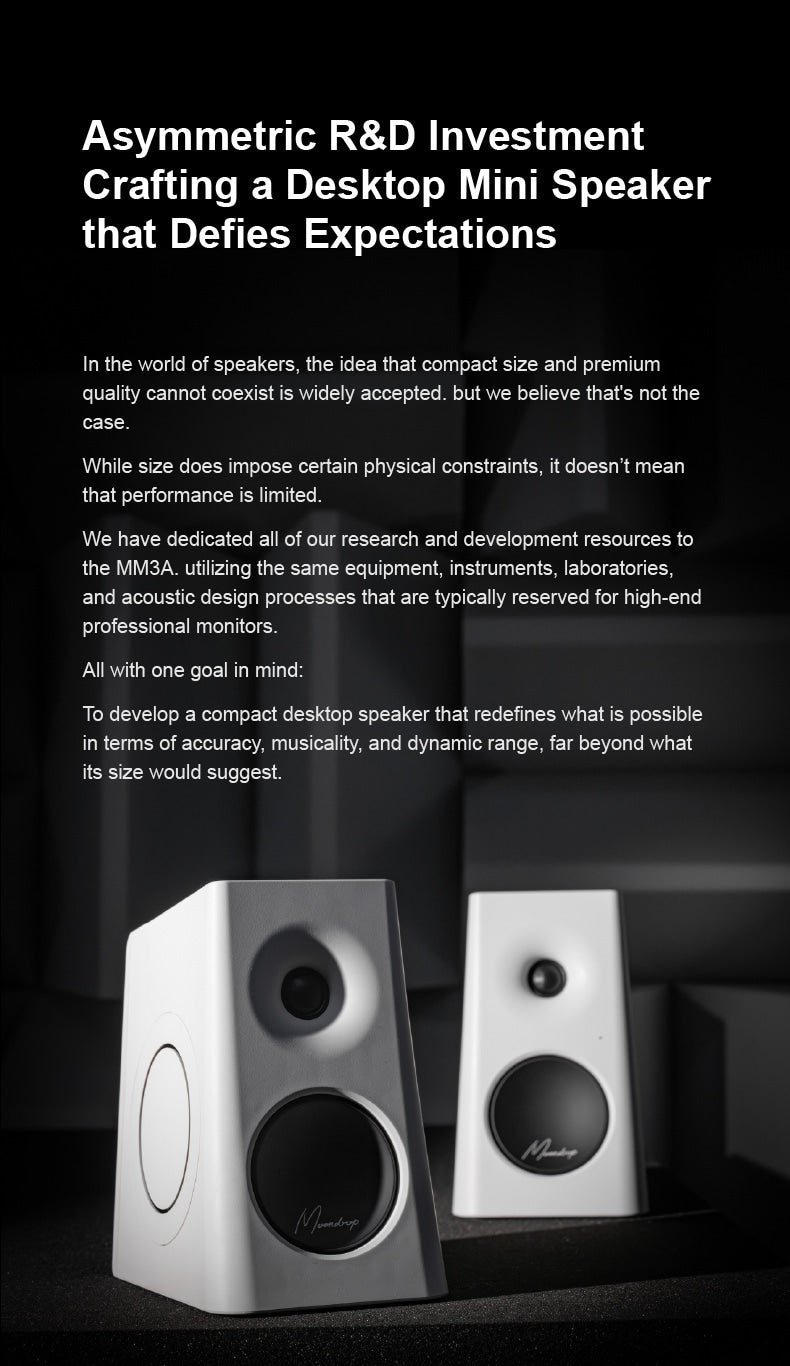 Apos Audio Moondrop Speakers Moondrop MM3A Active Desktop Speakers