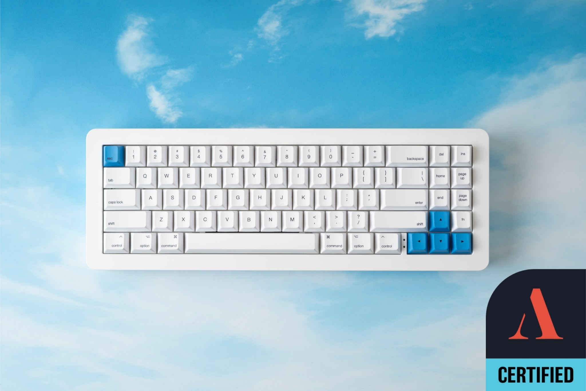 Apos Audio Project Eclipse Mechanical Keyboards WhiteFox Eclipse Mechanical Keyboard with Aluminum High Profile Case (Apos Certified) Like New