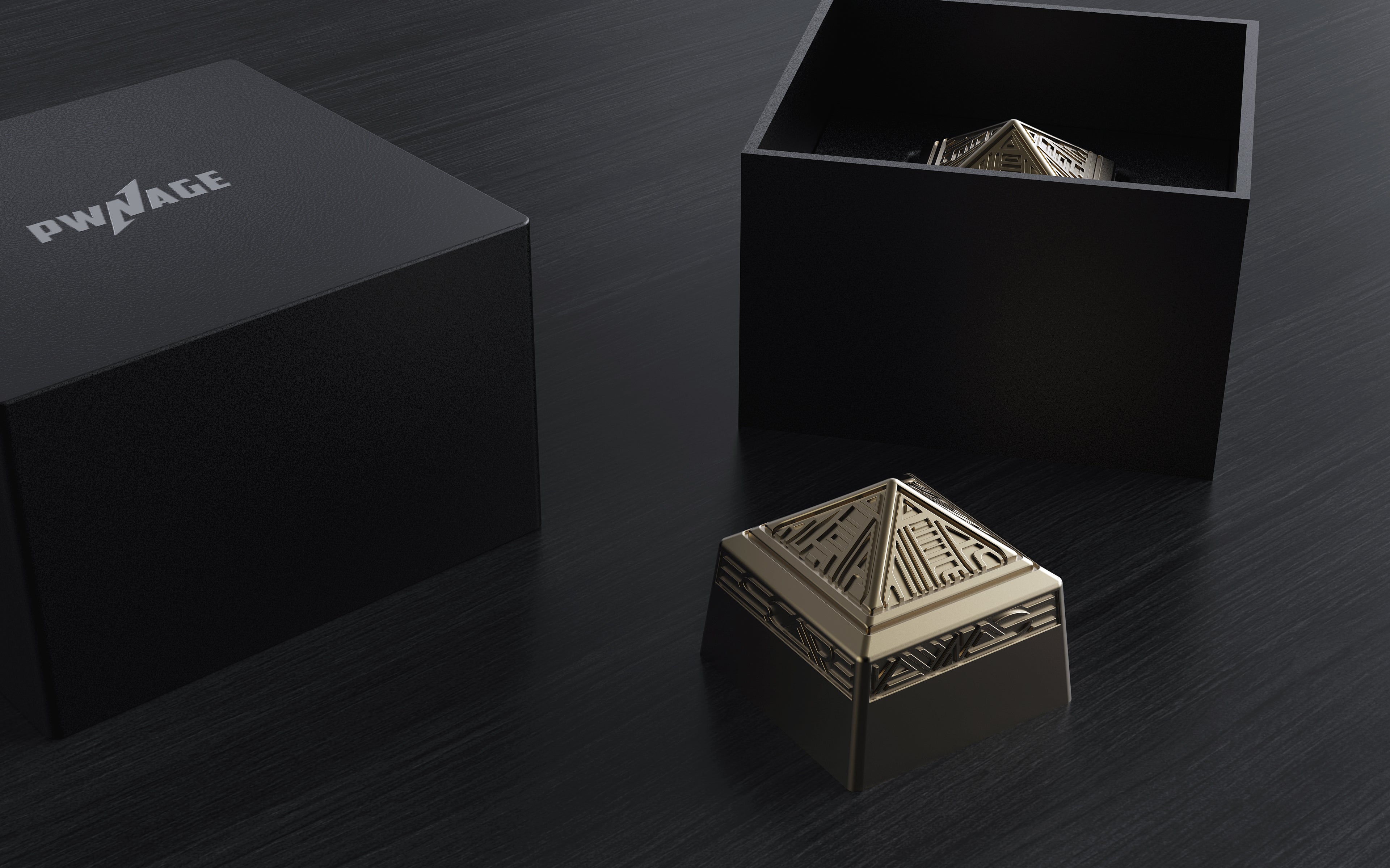 Apos Audio Pwnage Keycaps Pwnage Artisan Pyramid Keycap CNC Machined Aluminum