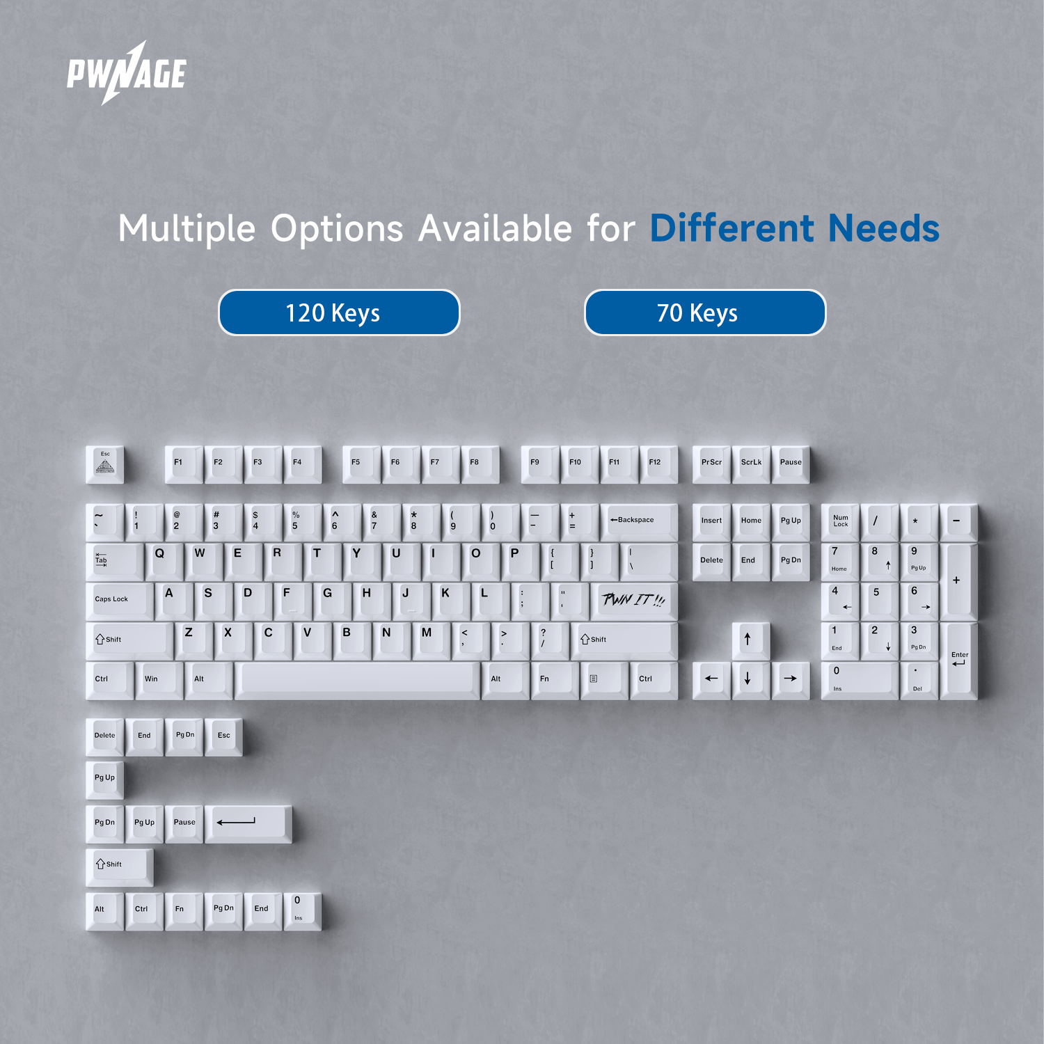 Apos Audio Pwnage Keycaps Pwnage Ceramic Keycap Set Full Set - 120 Keys