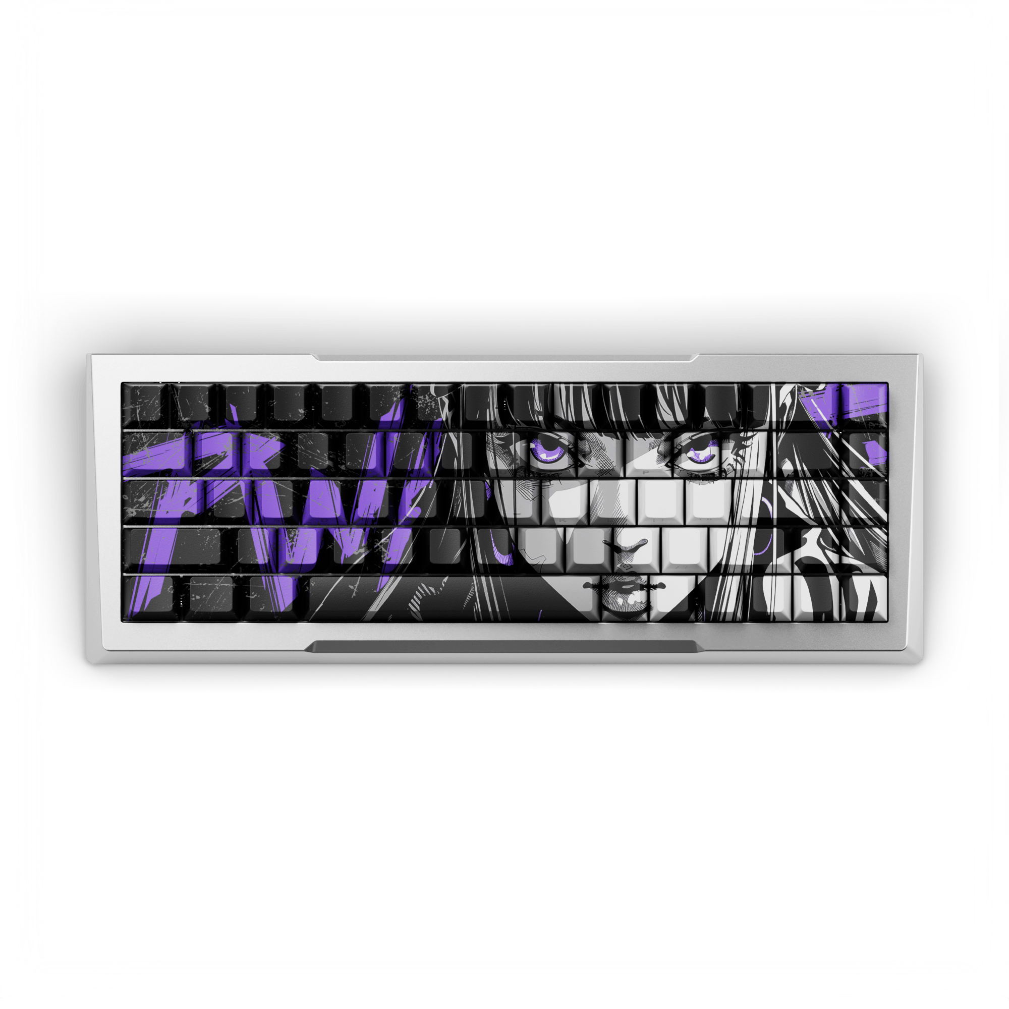Apos Audio Pwnage Mechanical Keyboards Zenblade 65 Platinum / Nyomi Purple