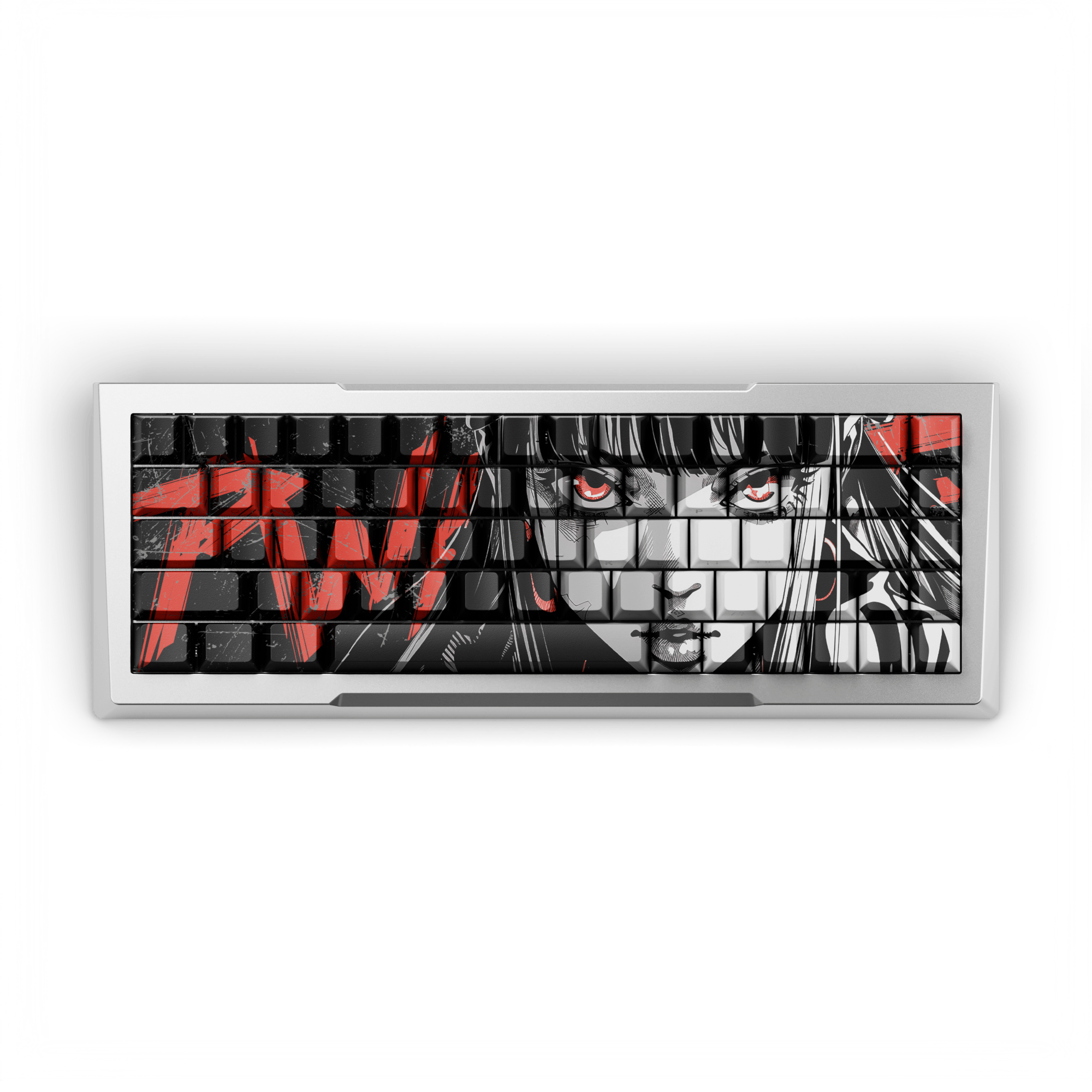 Apos Audio Pwnage Mechanical Keyboards Zenblade 65 Platinum / Nyomi Red