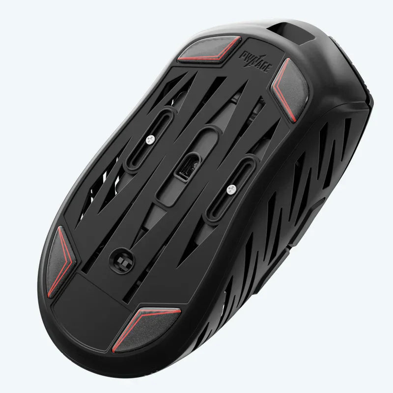 Apos Audio Pwnage Mouse Accessory Stormbreaker Glass Feet Glass Red Trim on Black