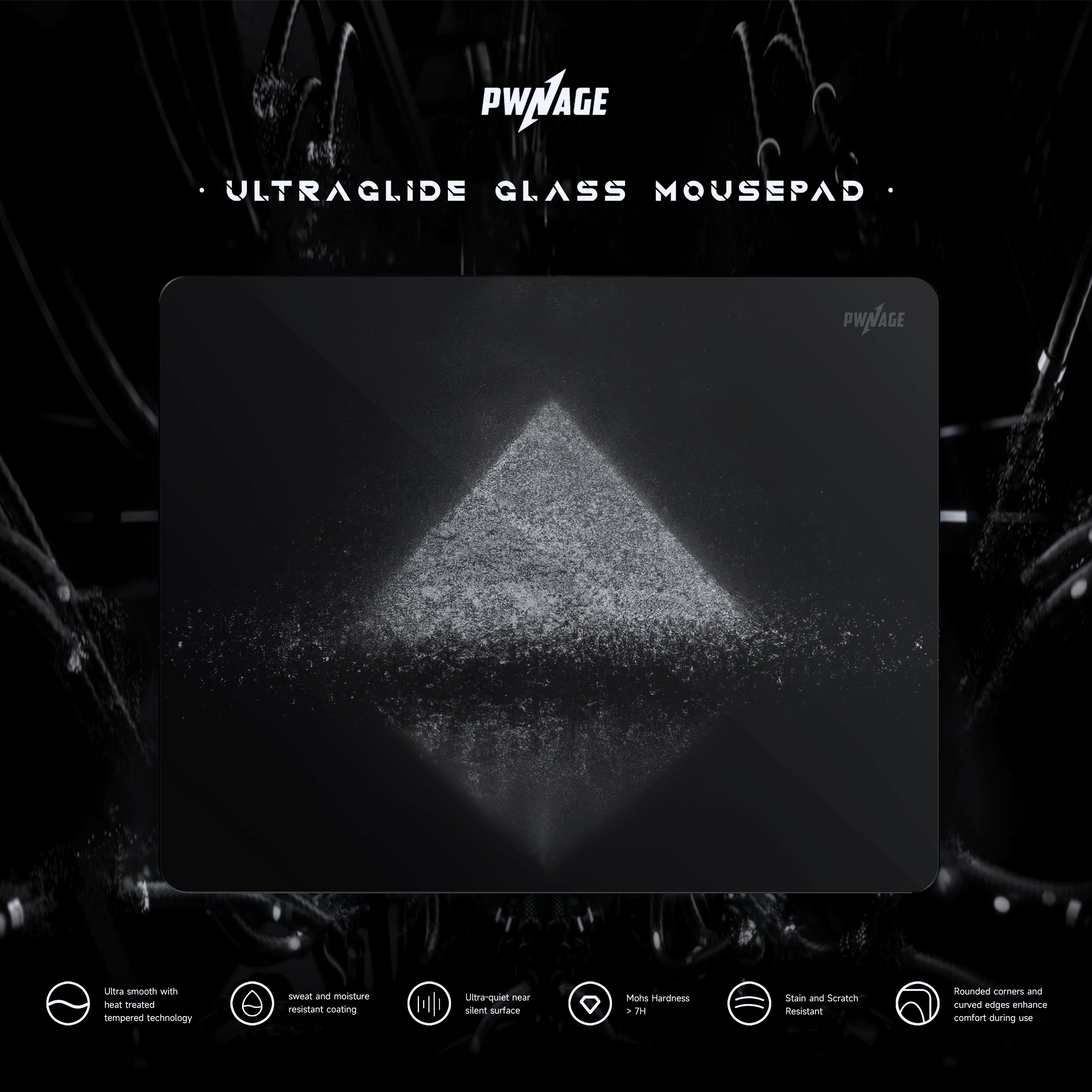 Apos Audio Pwnage Mouse Pad Pwnage Ultra Glide Pyramid Glasspad