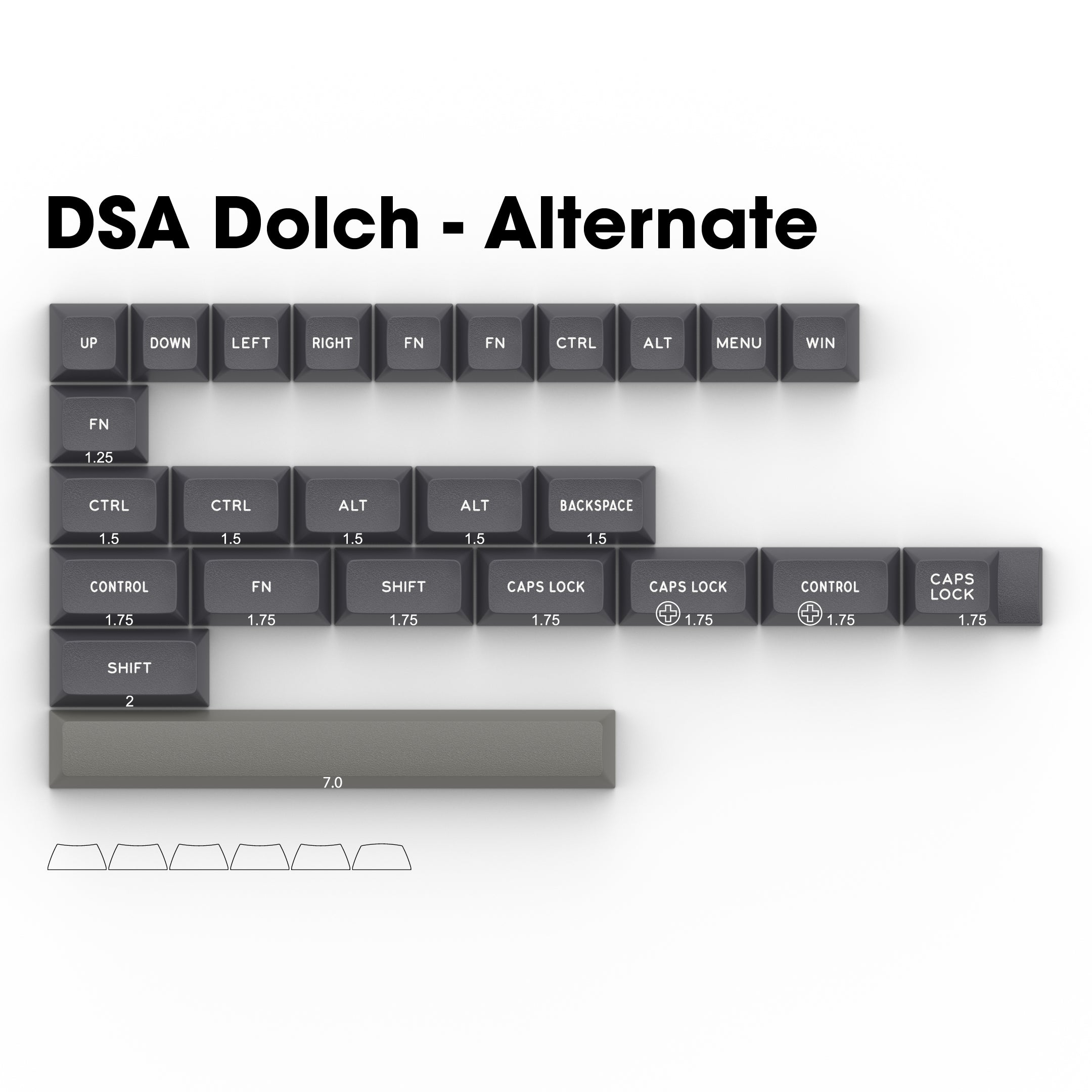 Apos Audio Signature Plastics Keycaps DSA Dolch Keycap Set Alternate