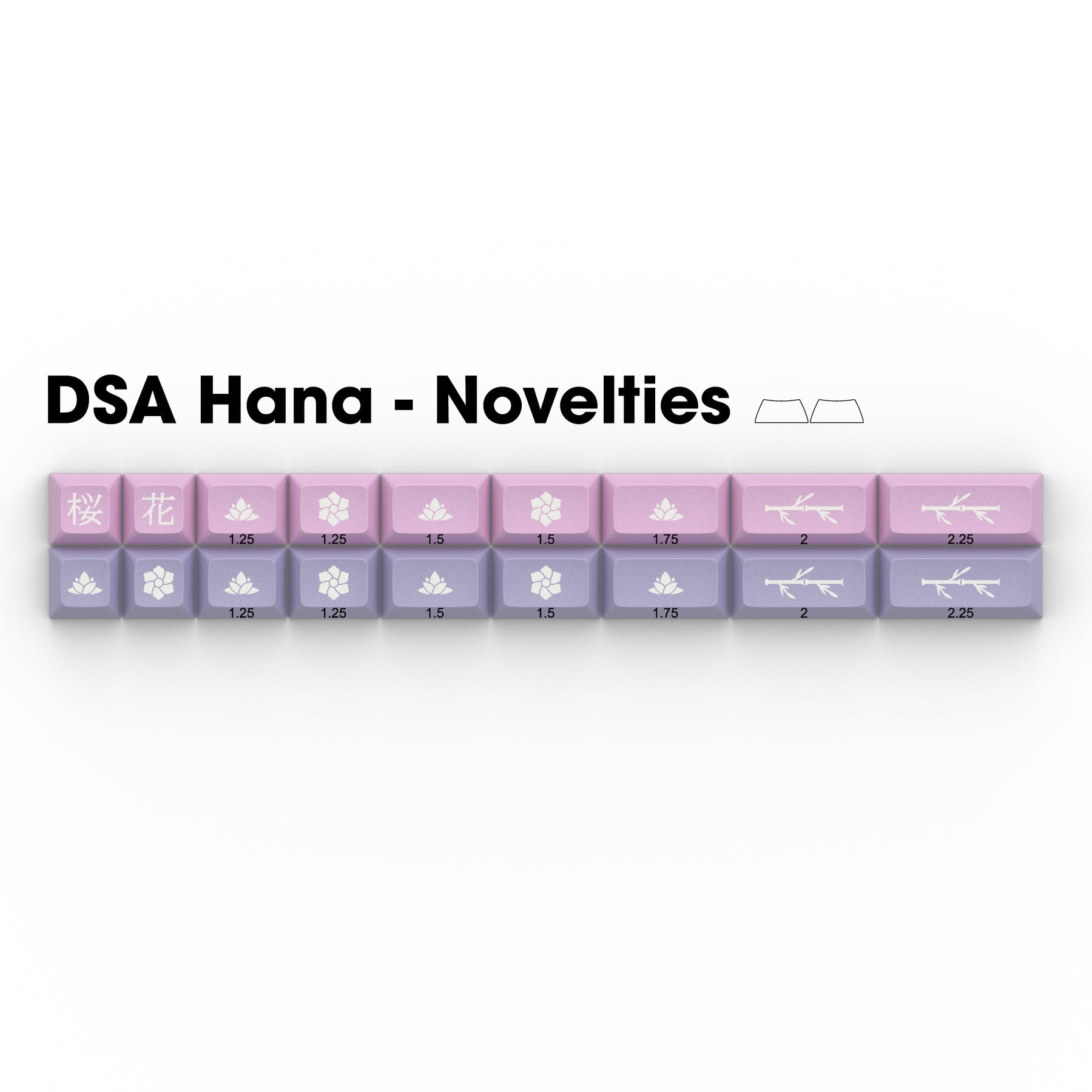 Apos Audio Signature Plastics Keycaps DSA Hana Keycap Set