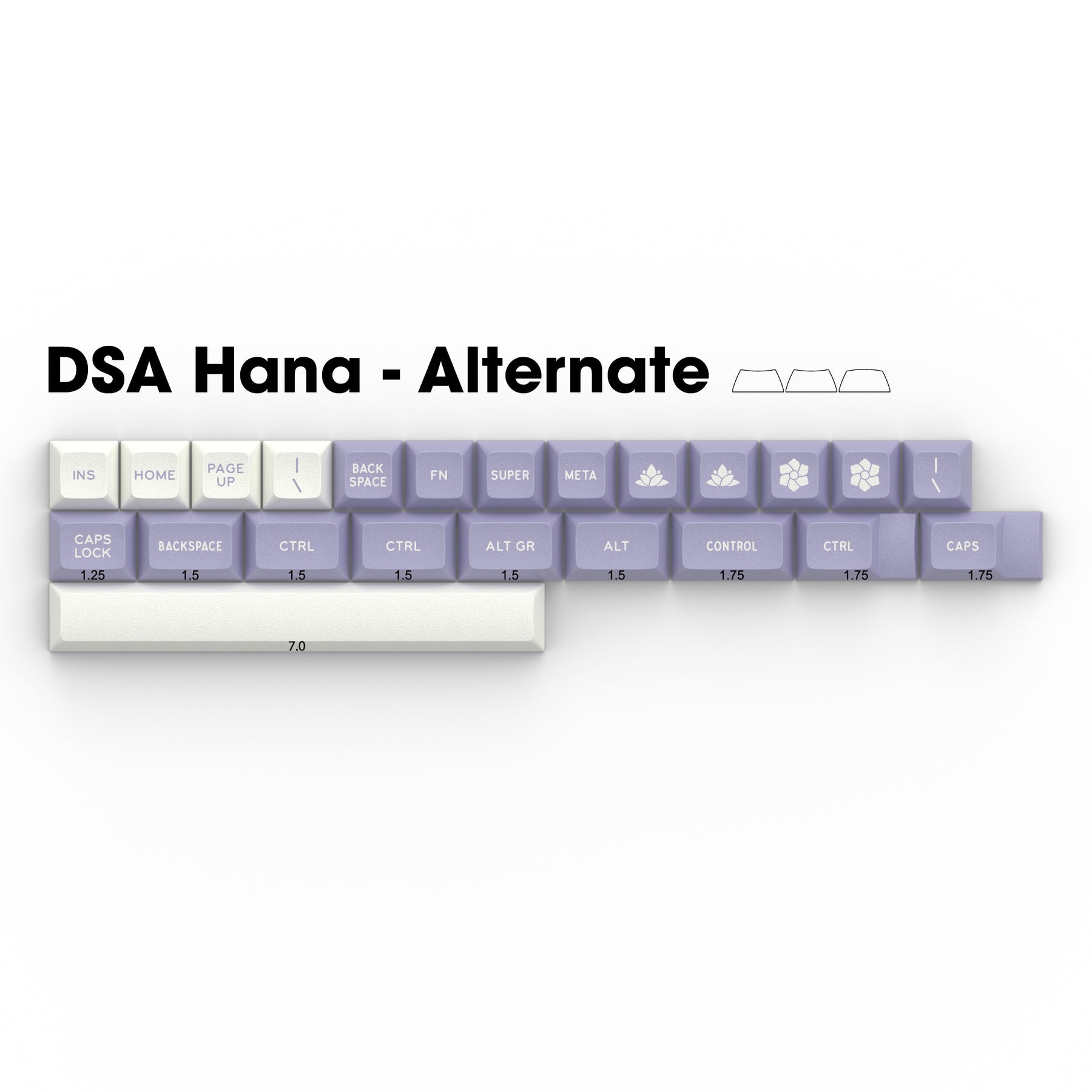 Apos Audio Signature Plastics Keycaps DSA Hana Keycap Set