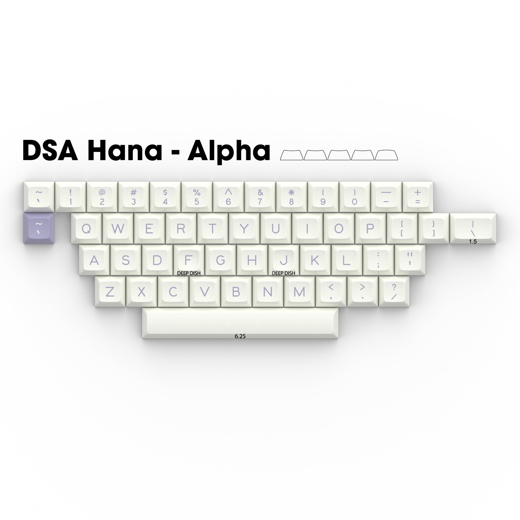 Apos Audio Signature Plastics Keycaps DSA Hana Keycap Set