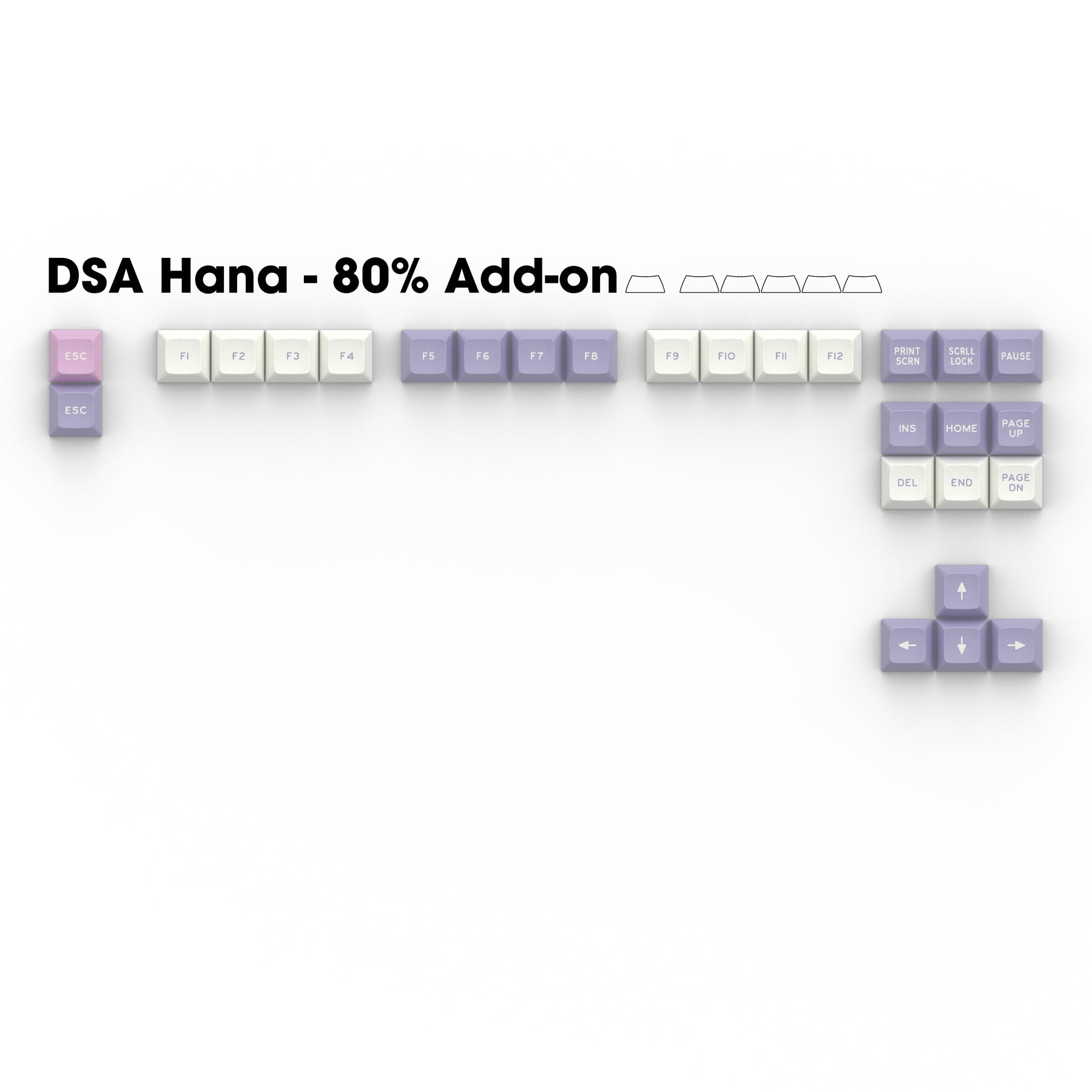 Apos Audio Signature Plastics Keycaps DSA Hana Keycap Set