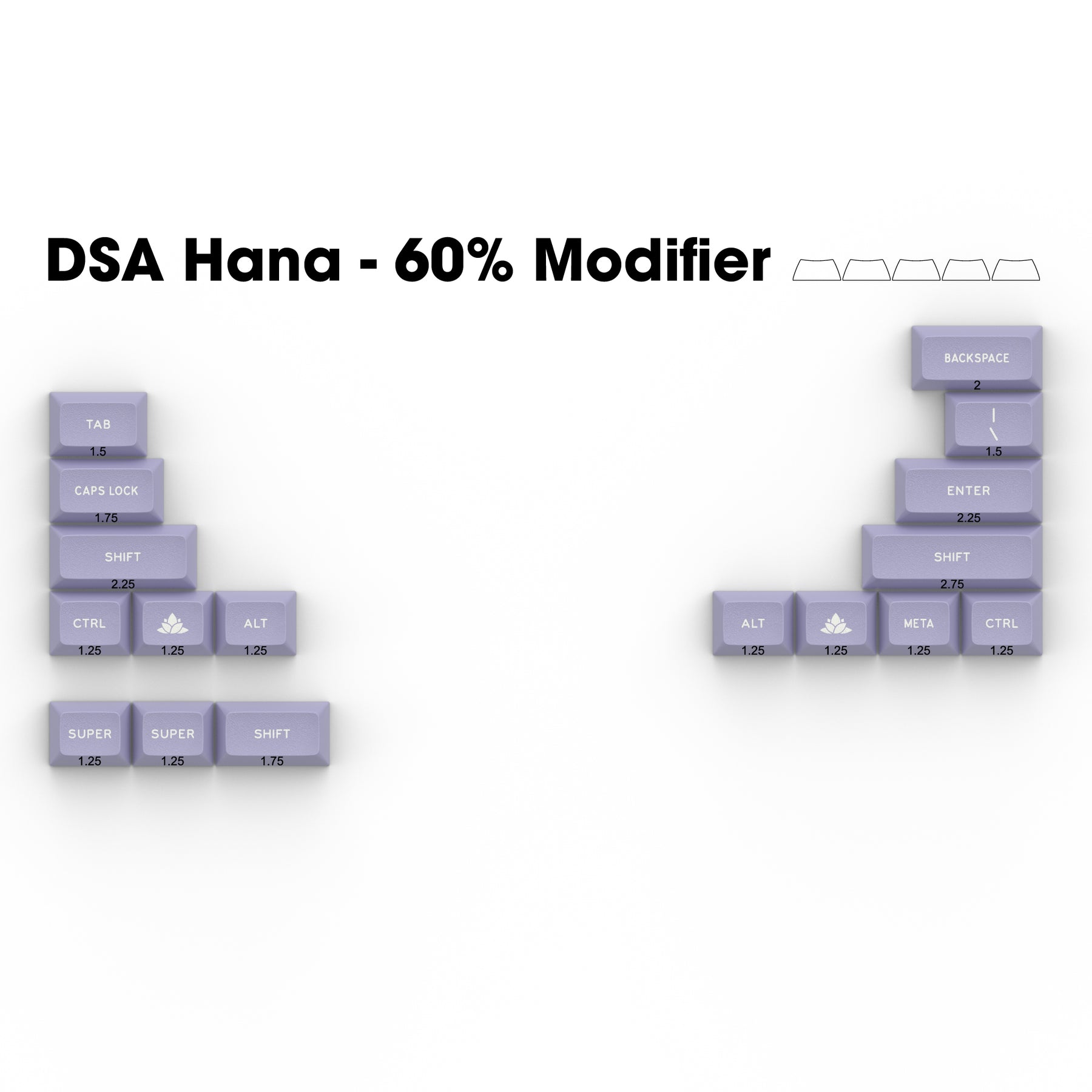 Apos Audio Signature Plastics Keycaps DSA Hana Keycap Set