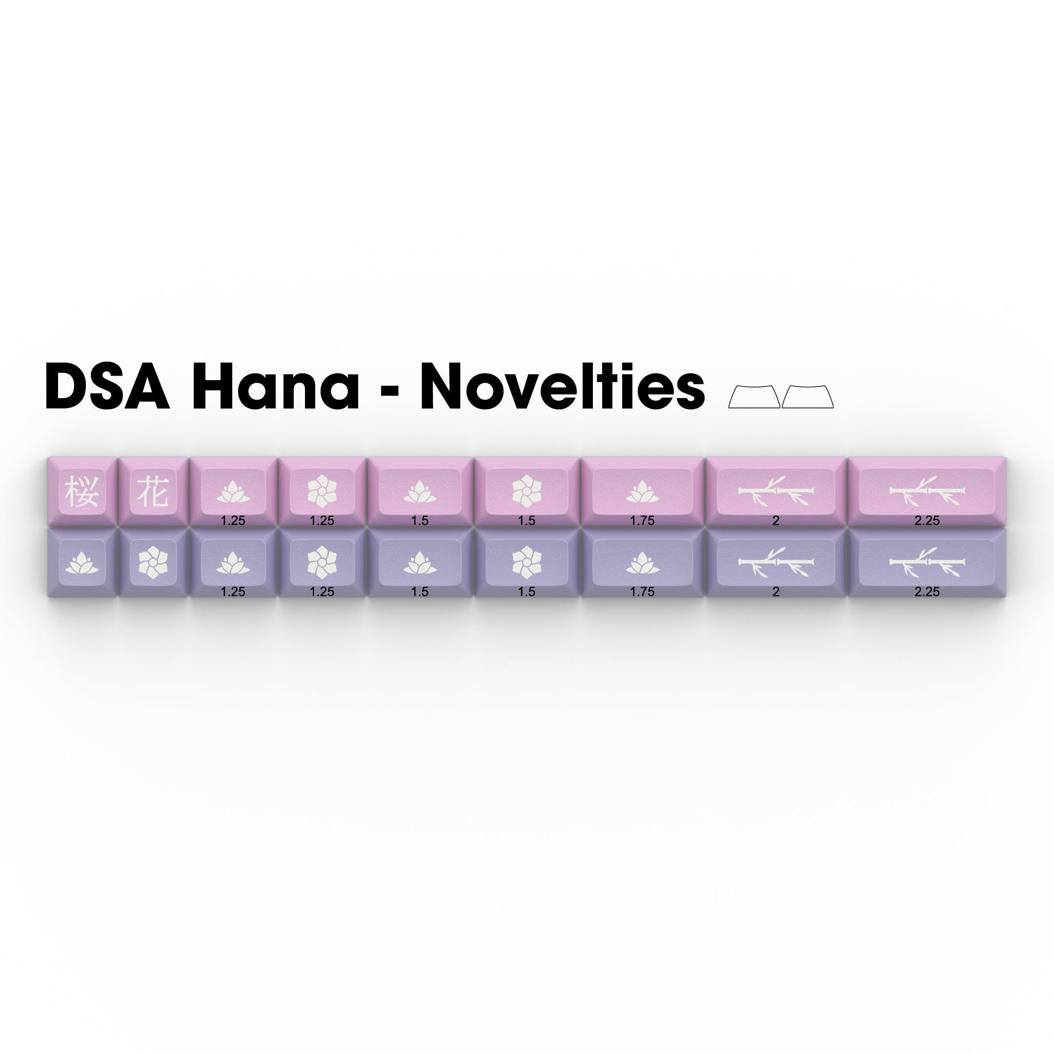 Apos Audio Signature Plastics Keycaps DSA Hana Keycap Set Novelties