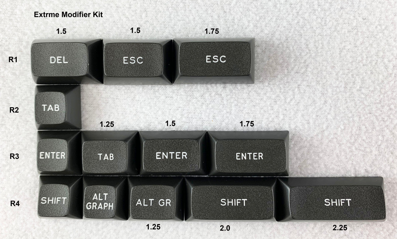 Apos Audio Signature Plastics Keycaps DSS Dolch Keycap Set Extreme Modifiers