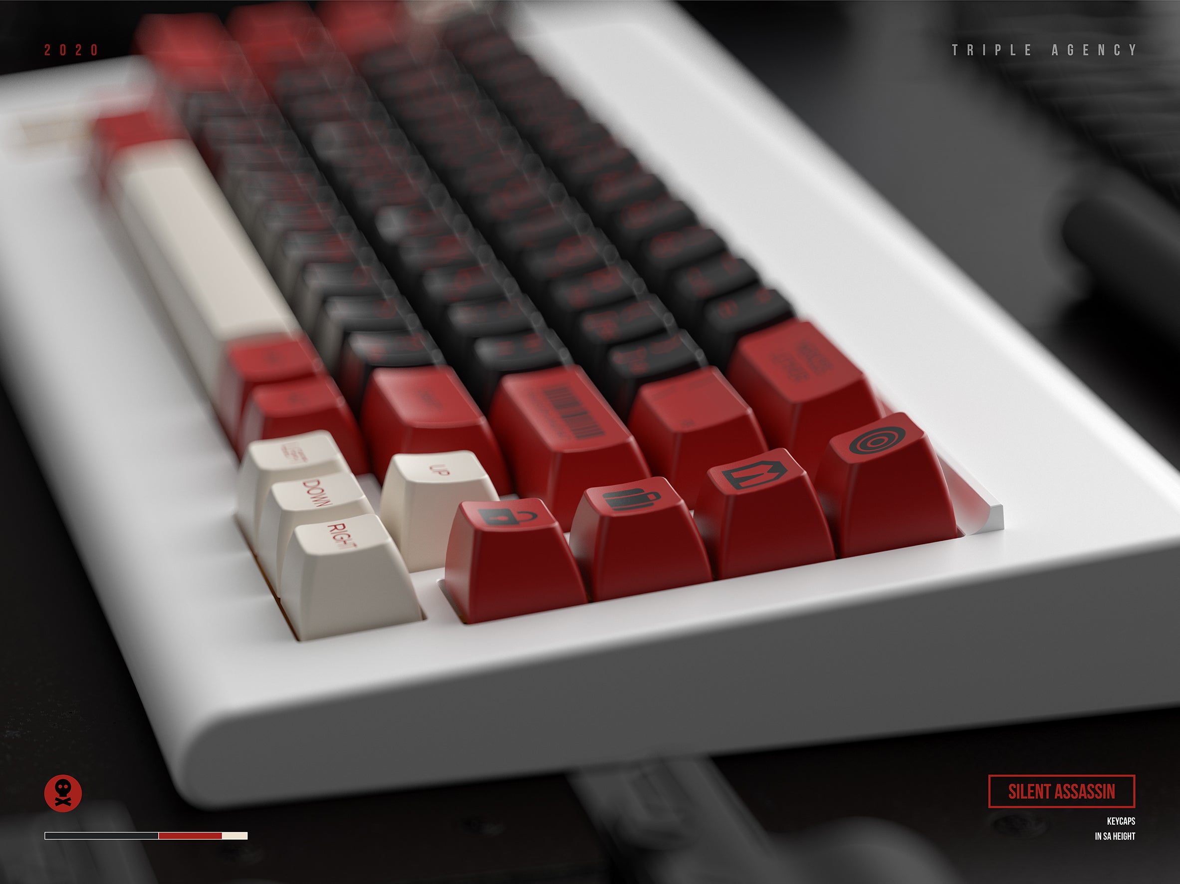 Apos Audio Signature Plastics Keycaps SP SA Silent Assassin Keycap Set