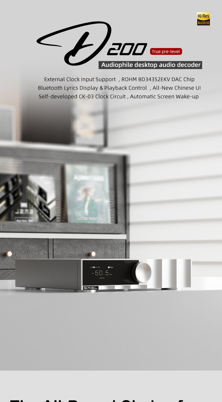 Apos Audio SMSL CD Players & Recorders SMSL D200 Desktop DAC and Pre-Amp