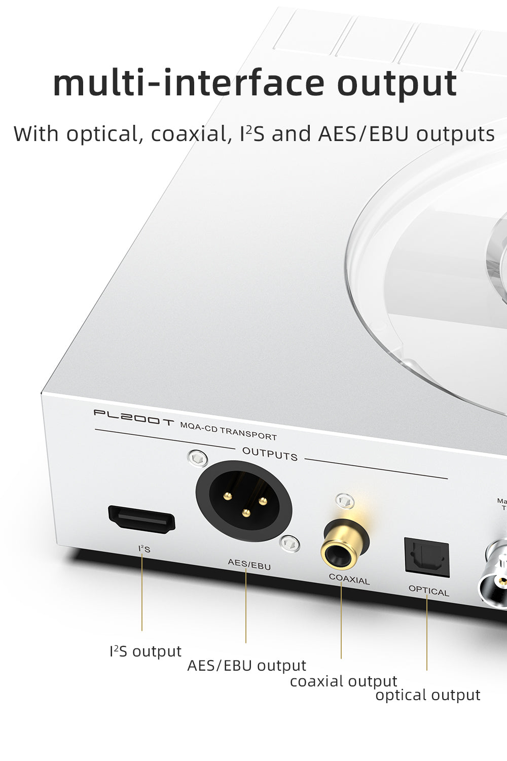 Apos Audio SMSL CD Players & Recorders SMSL PL200 T MQA-CD Transport CD Player