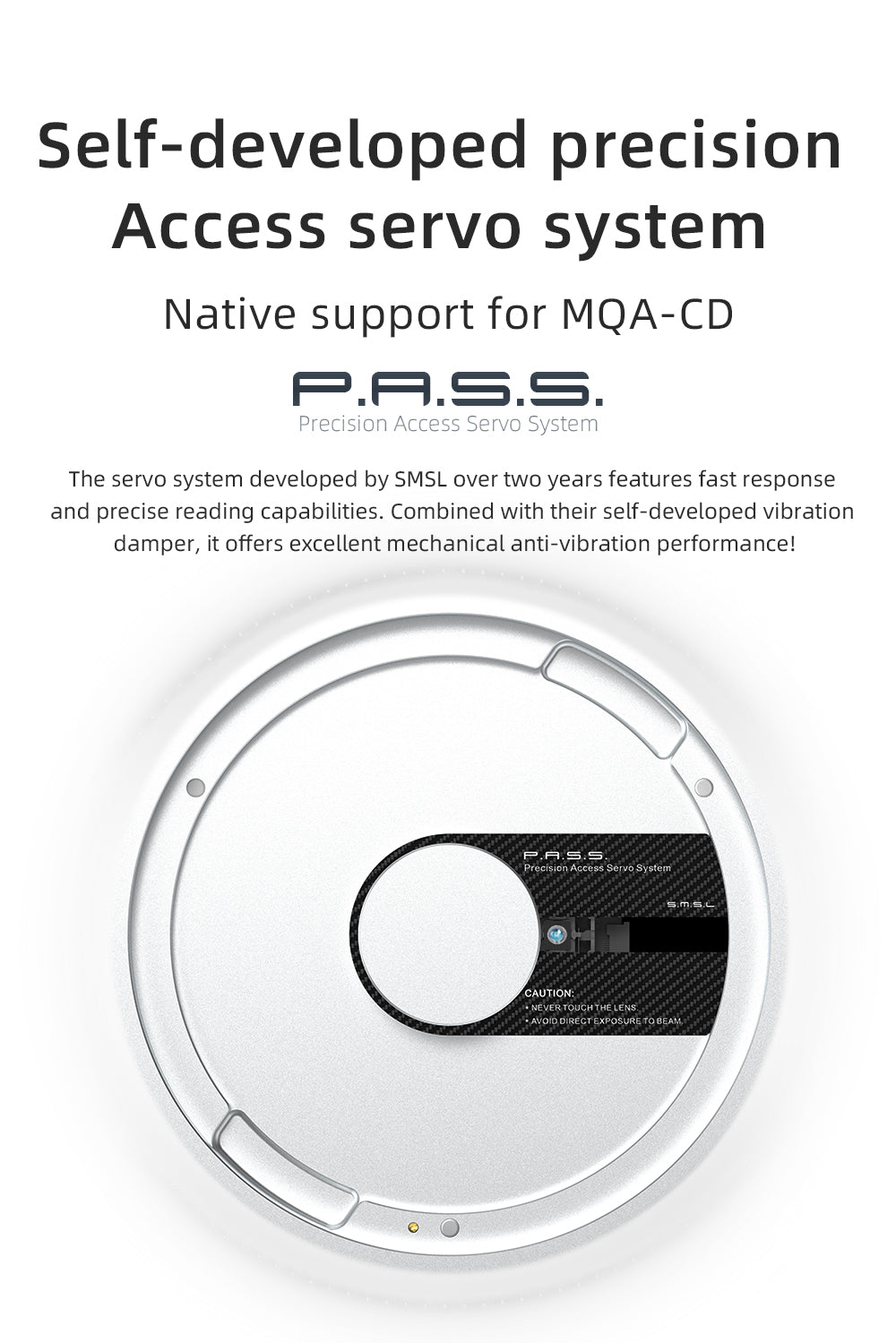 Apos Audio SMSL CD Players & Recorders SMSL PL200 T MQA-CD Transport CD Player