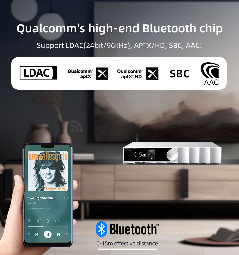 Apos Audio SMSL DAC (Digital-to-Analog Converter) SMSL D400 Pro High Resolution USB Desktop DAC