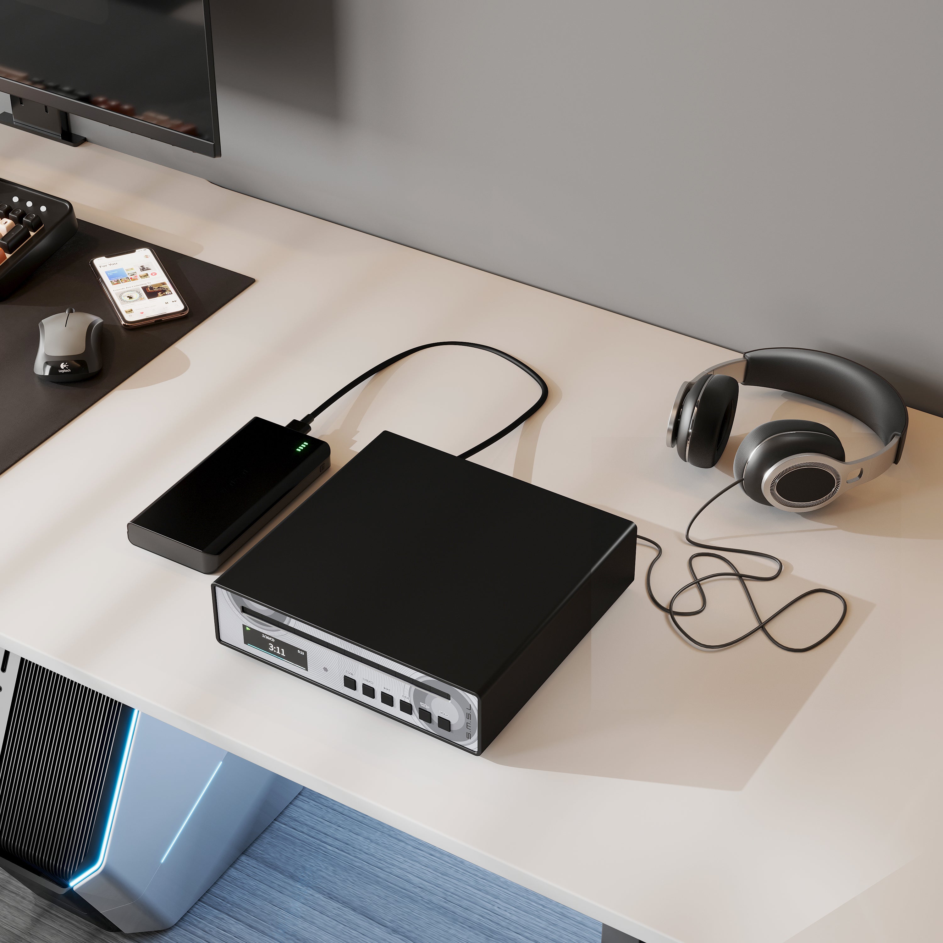 Apos Audio SMSL DAC (Digital-to-Analog Converter) SMSL PL100 Pro CD Player